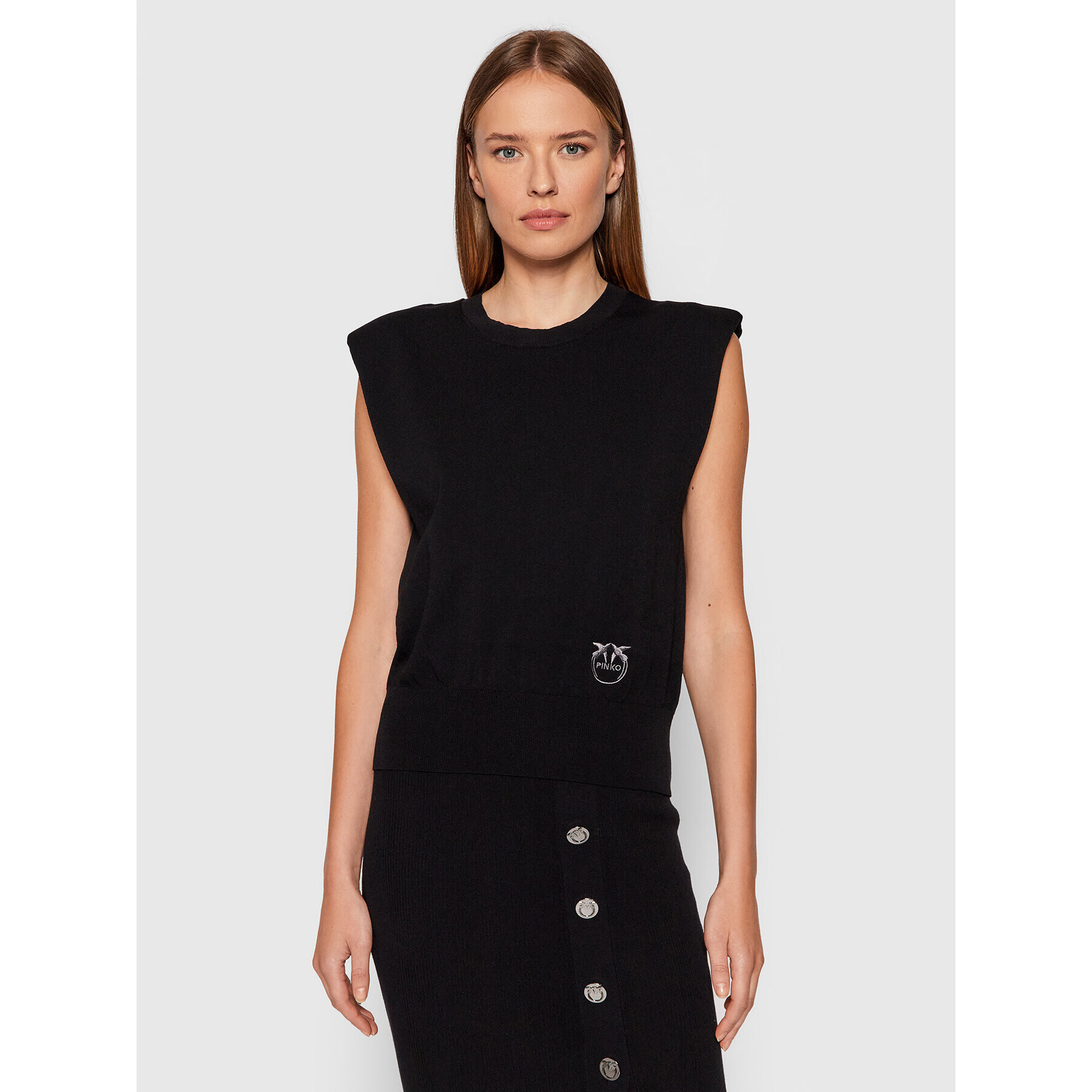 Pinko Bluză Carasino 1G16G6 Y77K Negru Regular Fit - Pled.ro