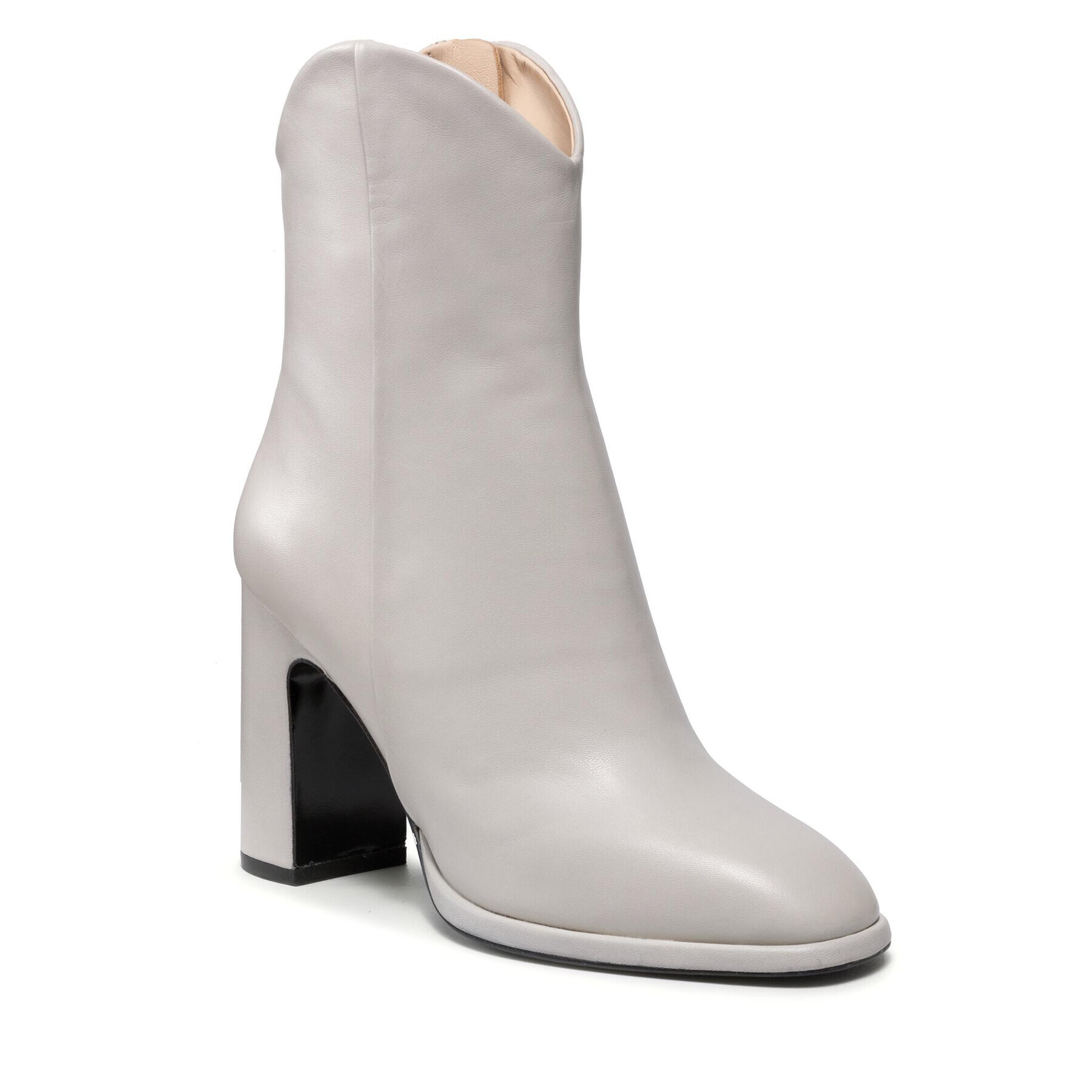 Pinko Botine Fortim Trochetto AI 21-22 BLKS1 1H20XV Y7K6 Alb - Pled.ro