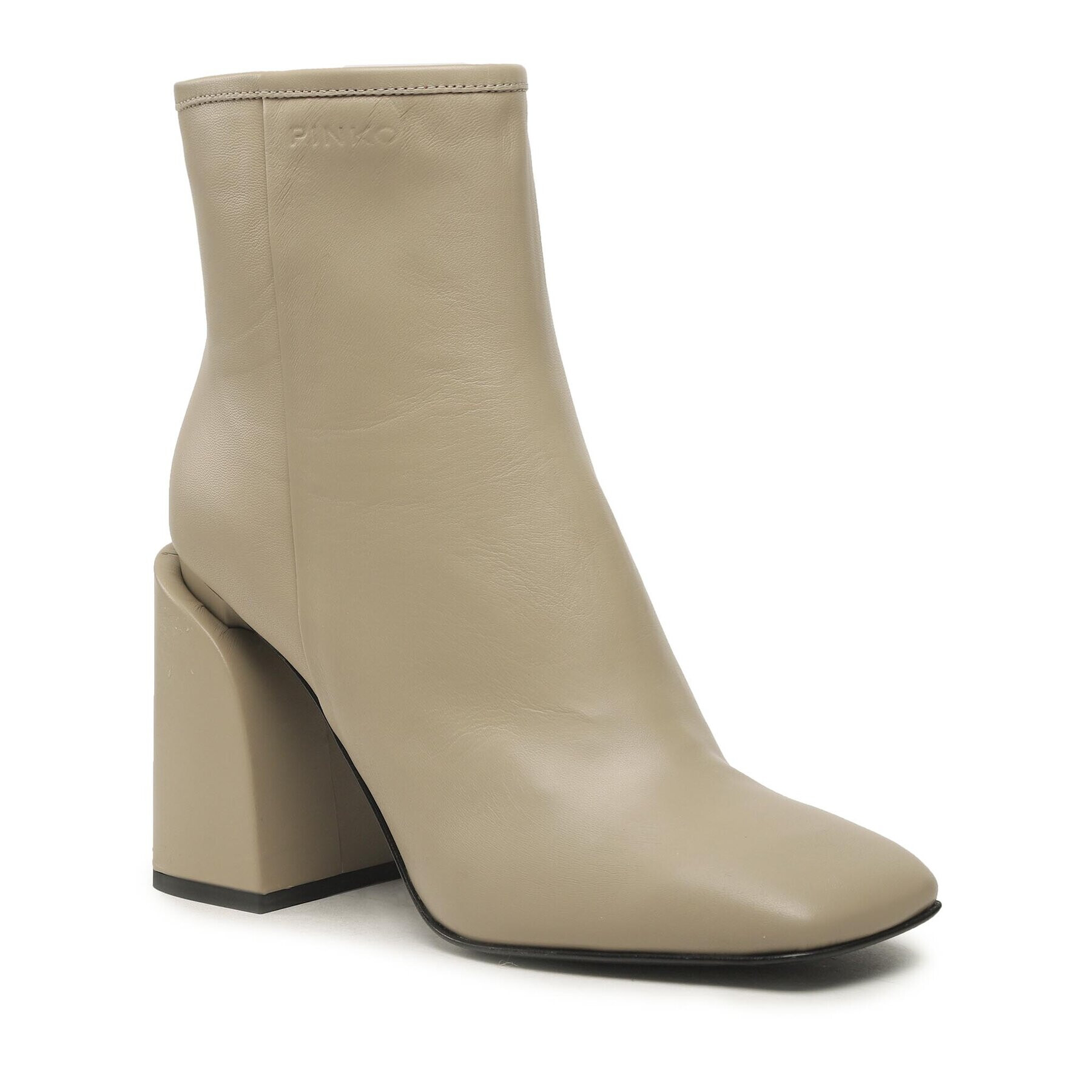 Pinko Botine Tea Tronchetto PE 23 BLKS1 100664 A0N9 Bej - Pled.ro