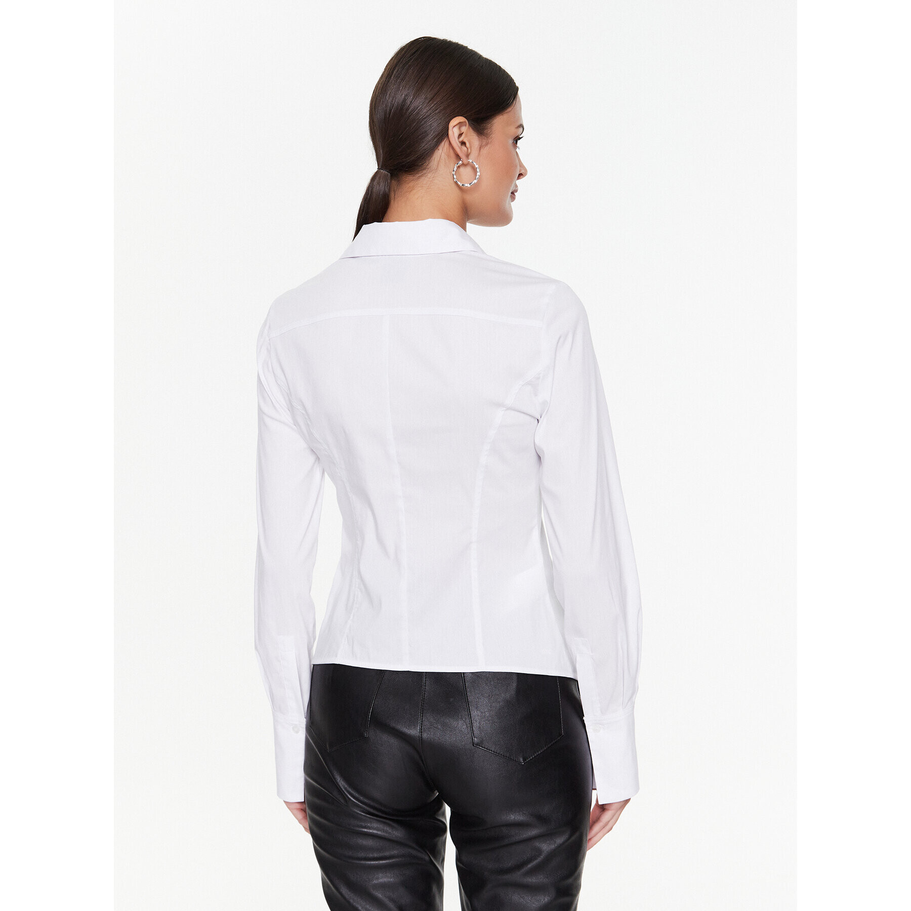 Pinko Cămașă 100696 A0ON Alb Slim Fit - Pled.ro