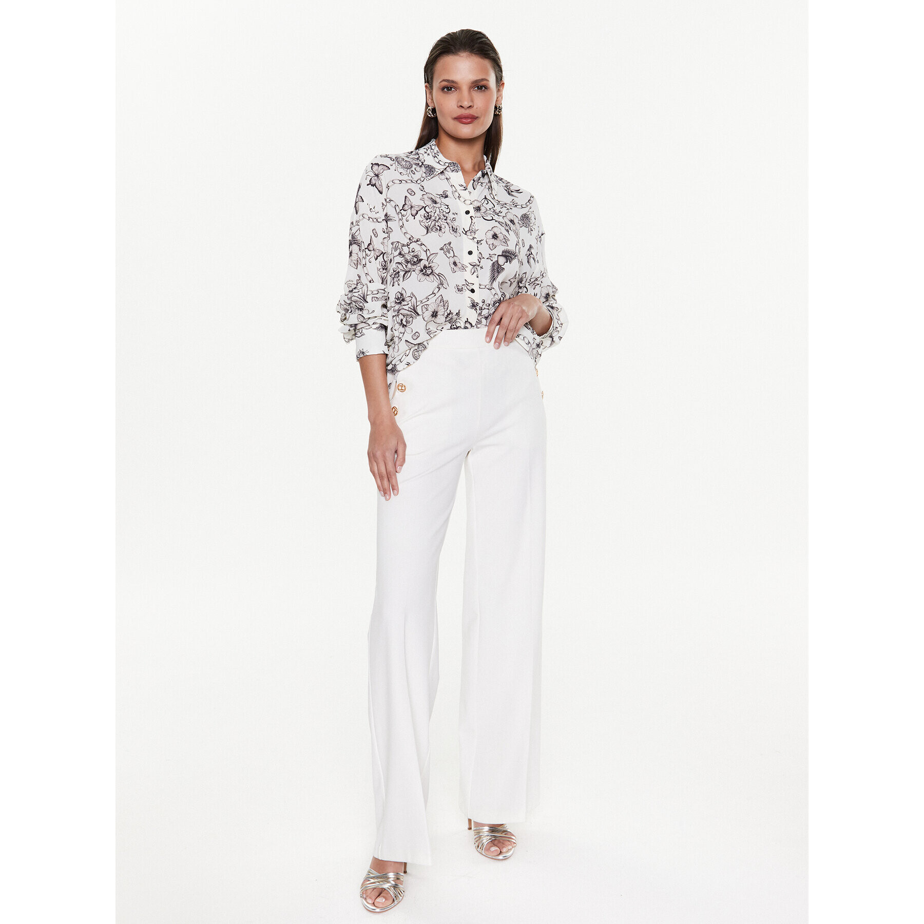 Pinko Cămașă Corisha 100855 A0OM Alb Regular Fit - Pled.ro