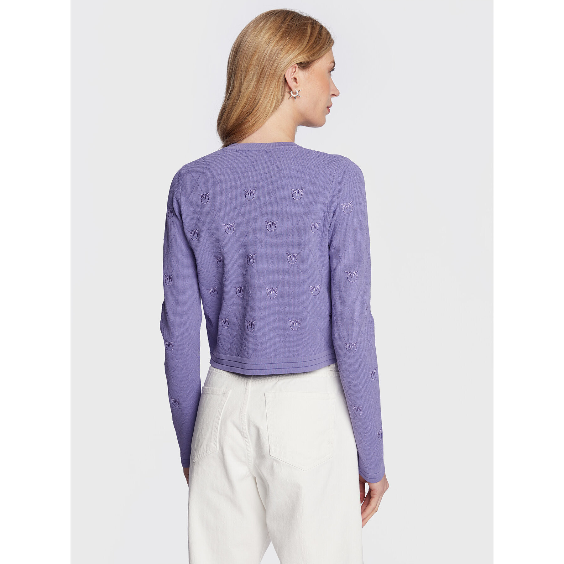 Pinko Cardigan 100147 A0HW Violet Slim Fit - Pled.ro