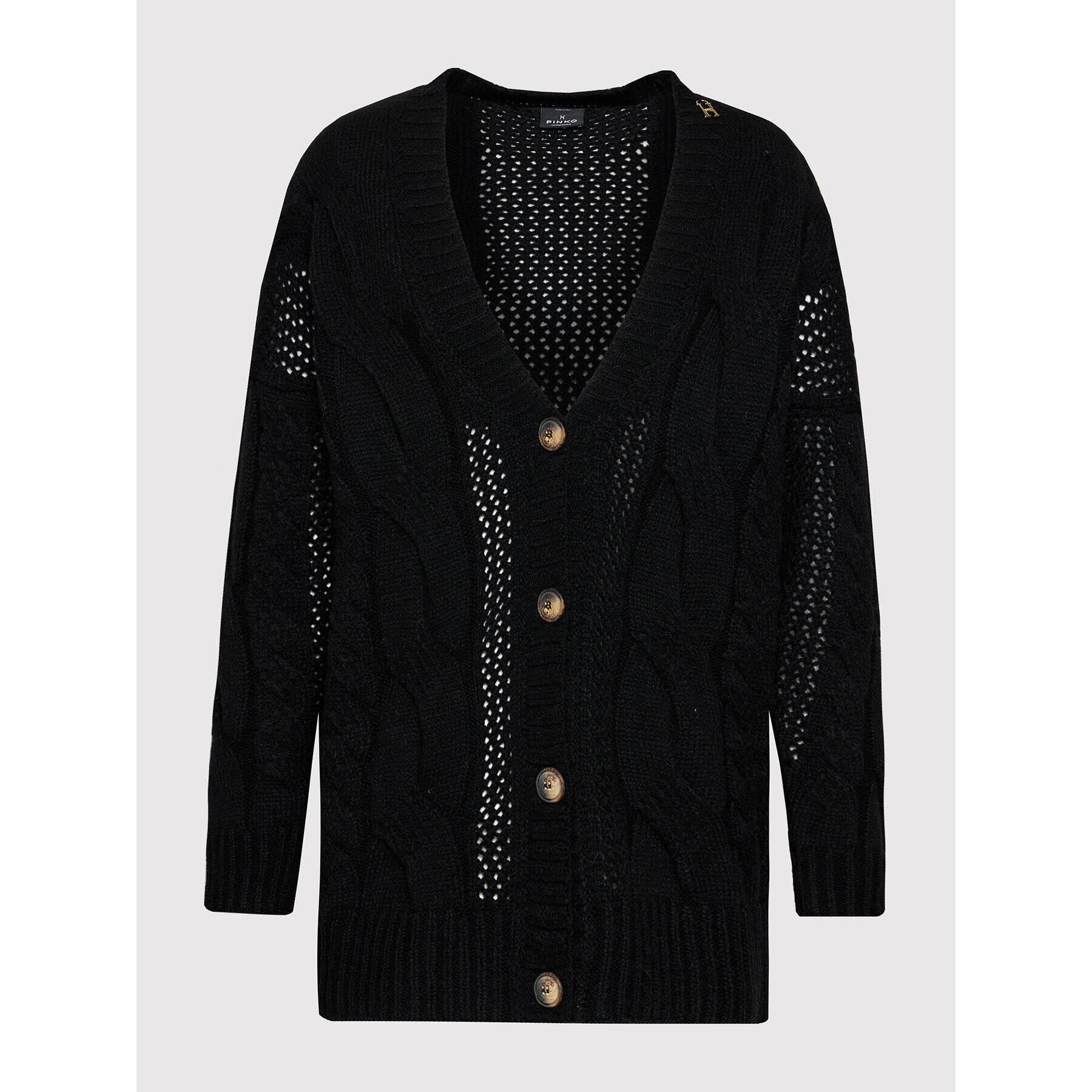 Pinko Cardigan 1Q10AG Y7RP Negru Regular Fit - Pled.ro