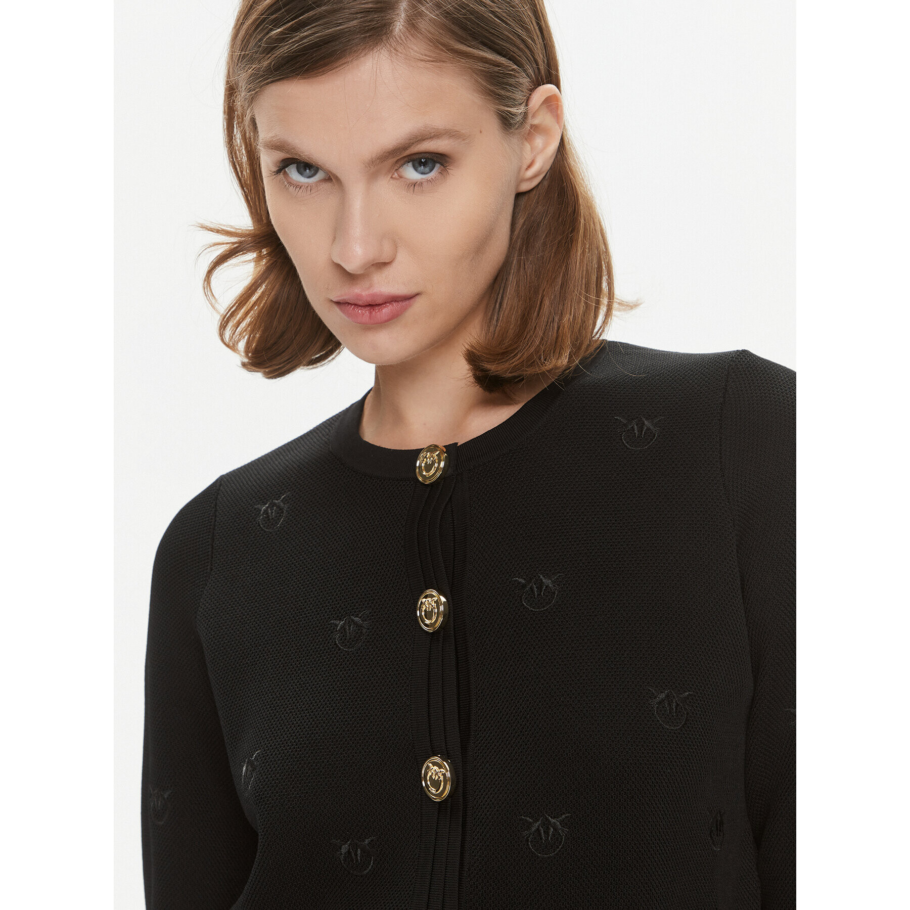 Pinko Cardigan Orca 101903 A16F Negru Regular Fit - Pled.ro