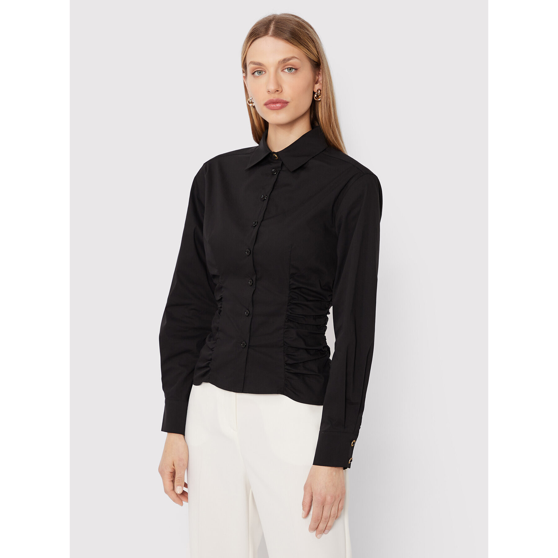 Pinko Cămașă Cornelie 1G18CG Y817 Negru Regular Fit - Pled.ro