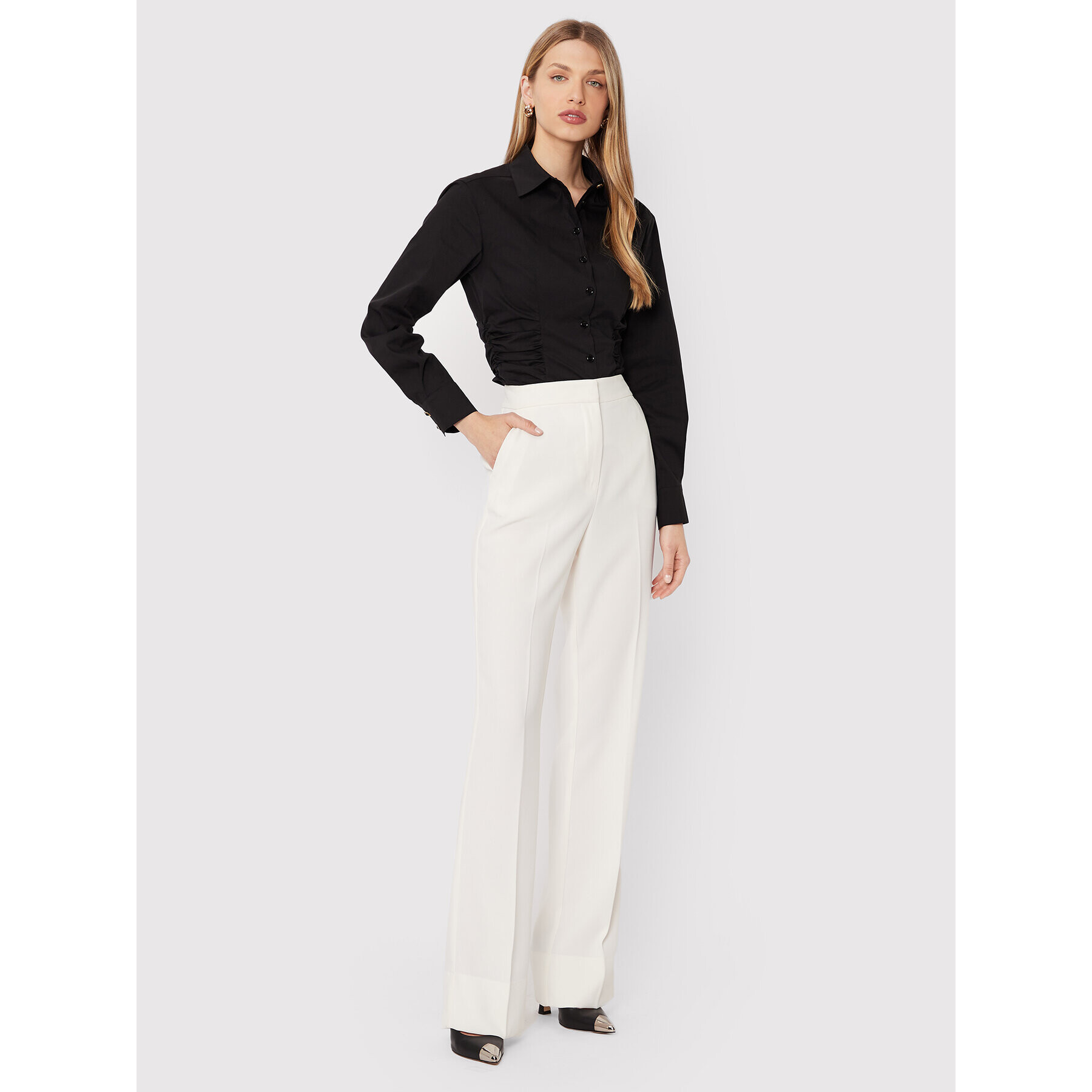 Pinko Cămașă Cornelie 1G18CG Y817 Negru Regular Fit - Pled.ro