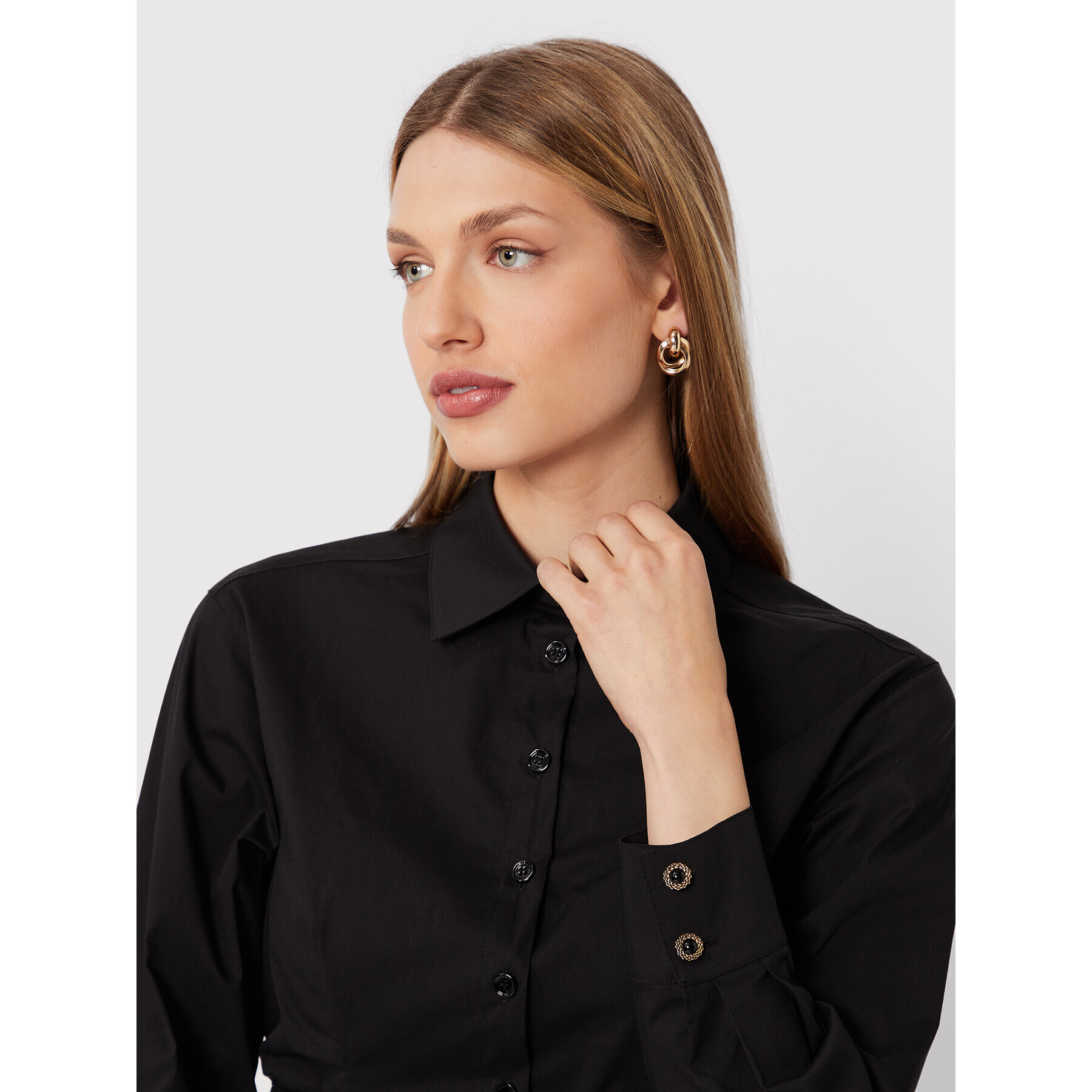 Pinko Cămașă Cornelie 1G18CG Y817 Negru Regular Fit - Pled.ro