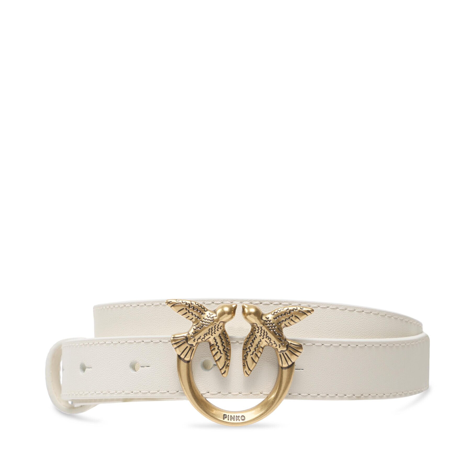 Pinko Curea de Damă Love Berry H2 Belt PE 23 PLT01 100143 A0F1 Alb - Pled.ro