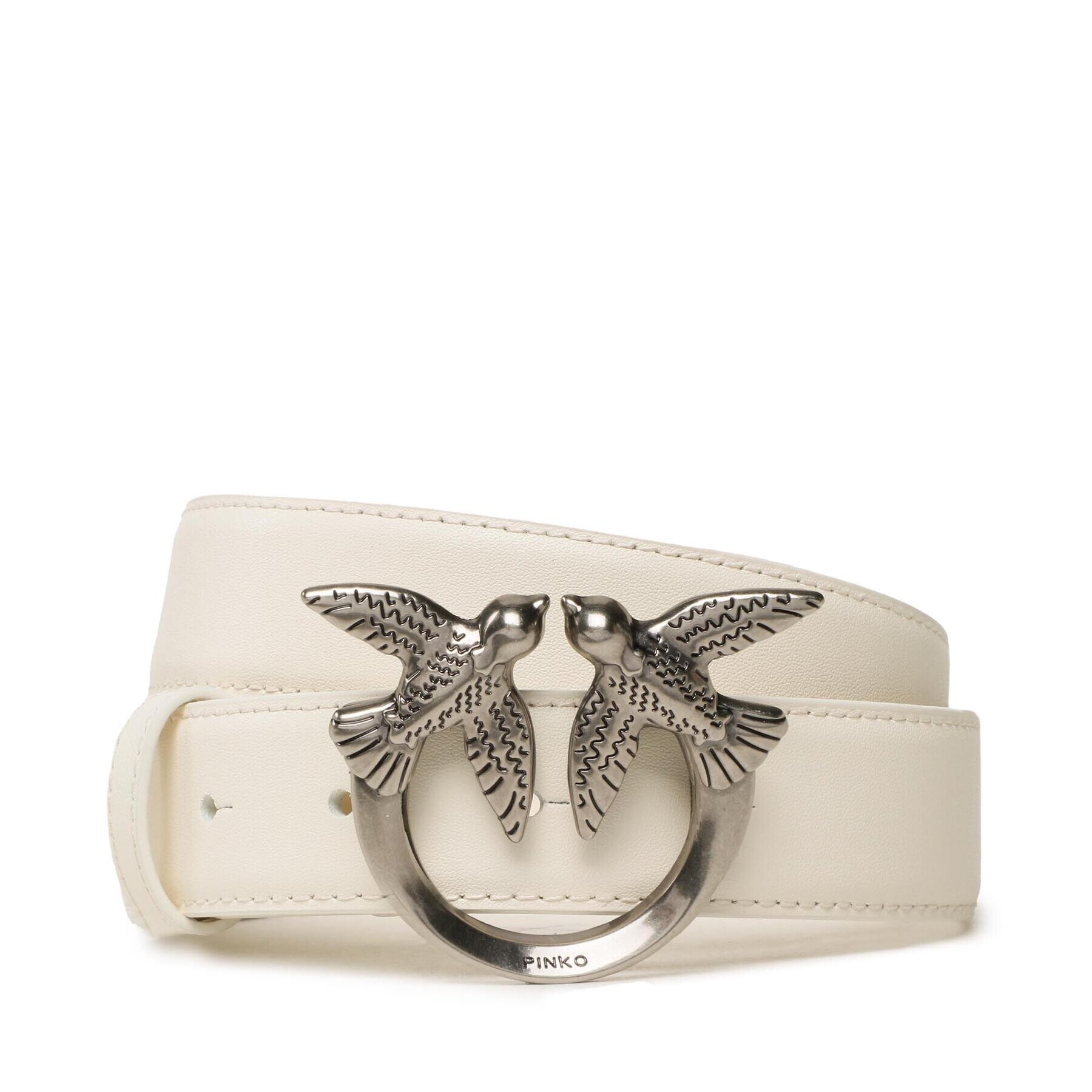 Pinko Curea de Damă Love Berry H3 Belt PE 23 PLT01 100125 A0F1 Alb - Pled.ro