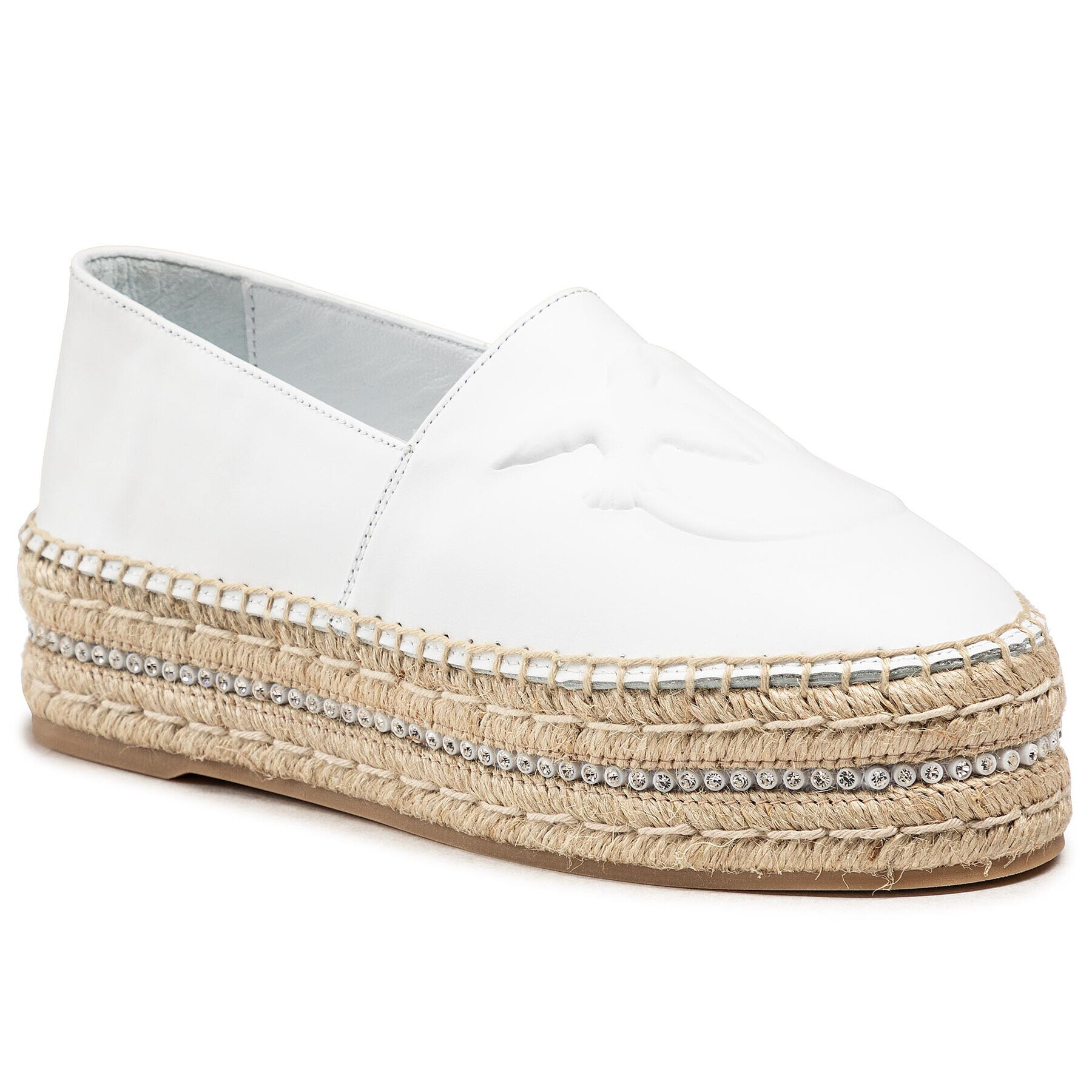 Pinko Espadrile Julian 1 PE 21 BLKS1 1P229U Y69D Alb - Pled.ro