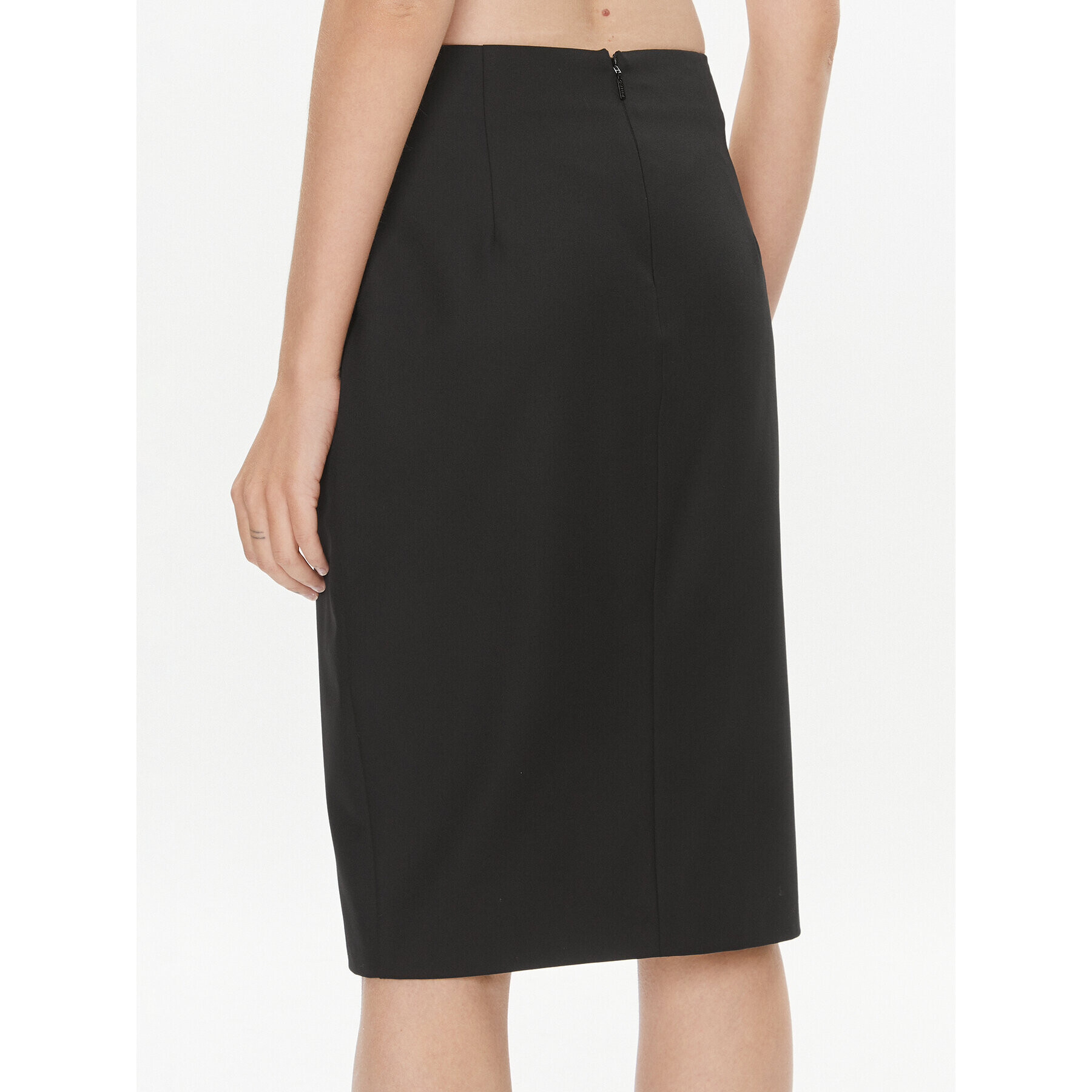 Pinko Fustă midi 101997 A18G Negru Regular Fit - Pled.ro