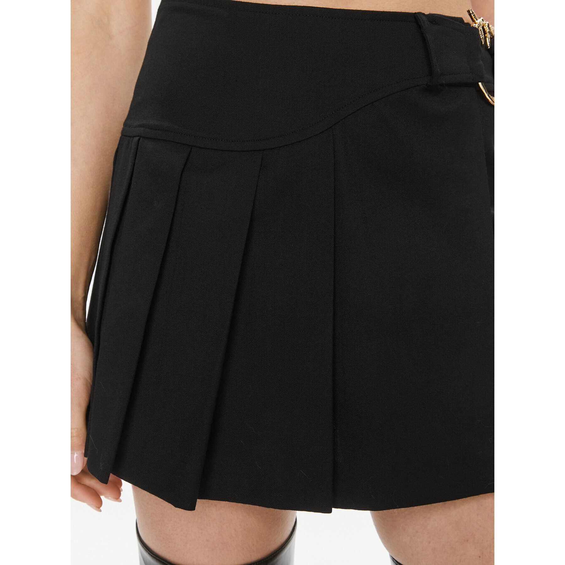 Pinko Fustă plisată 102071 A1B2 Negru Regular Fit - Pled.ro