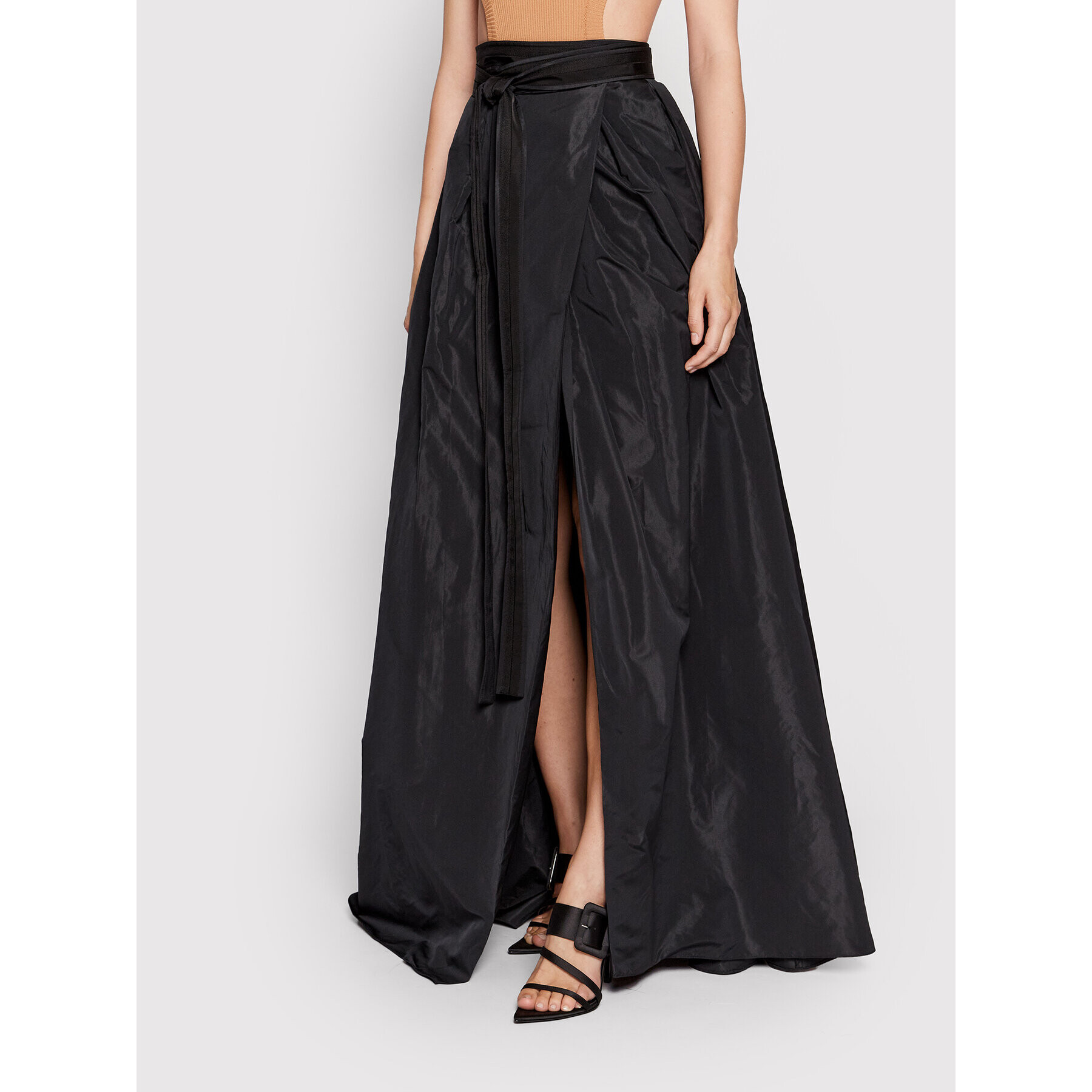 Pinko Fustă maxi Nocepesca 1N13JZ 8173 Negru Relaxed Fit - Pled.ro