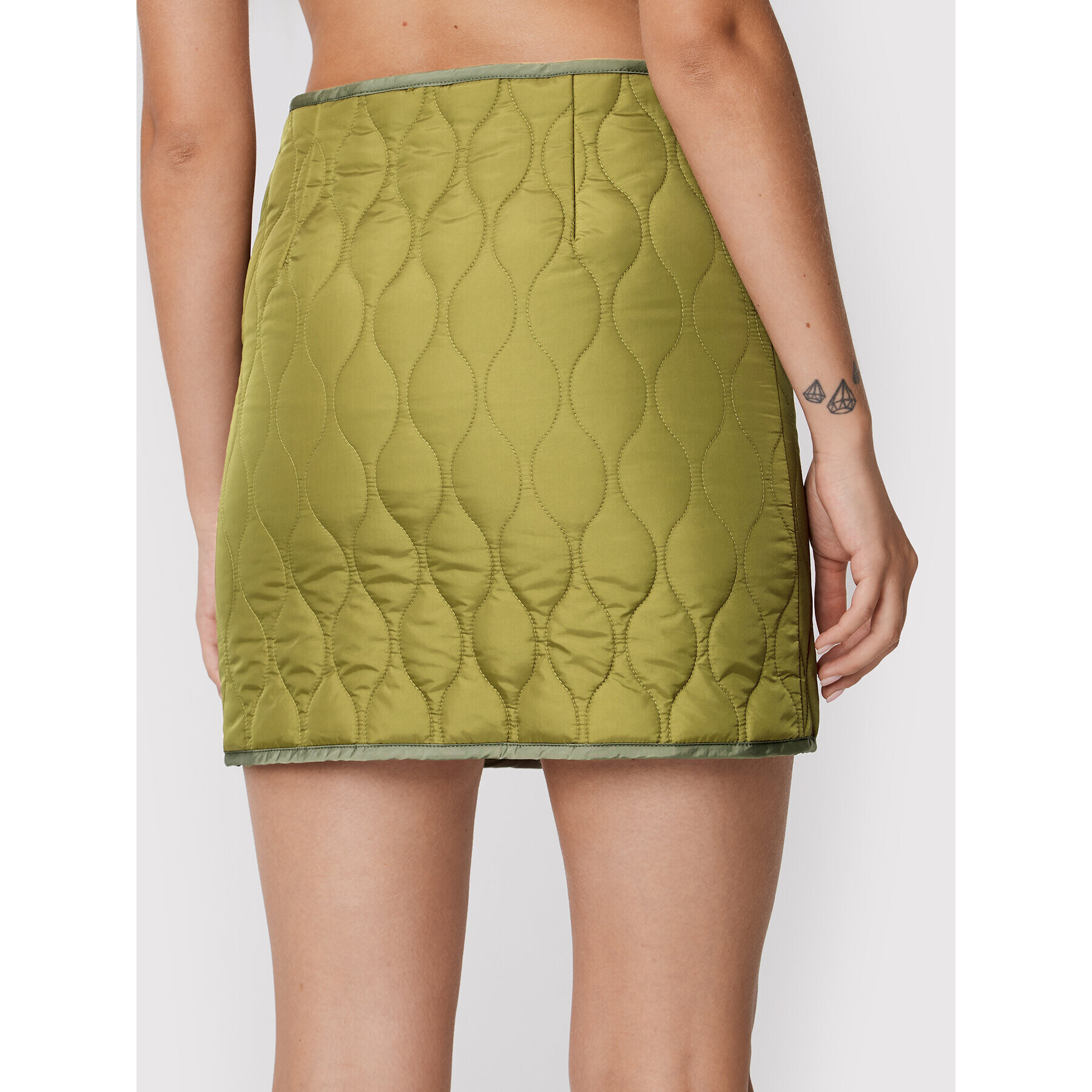 Pinko Fustă mini Giacinta 1G17Y5 Y828 Verde Regular Fit - Pled.ro