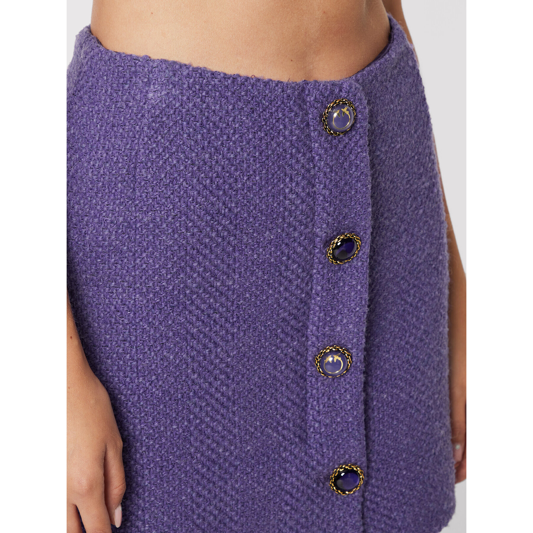 Pinko Fustă mini Ginette 1G18B2 A081 Violet Regular Fit - Pled.ro