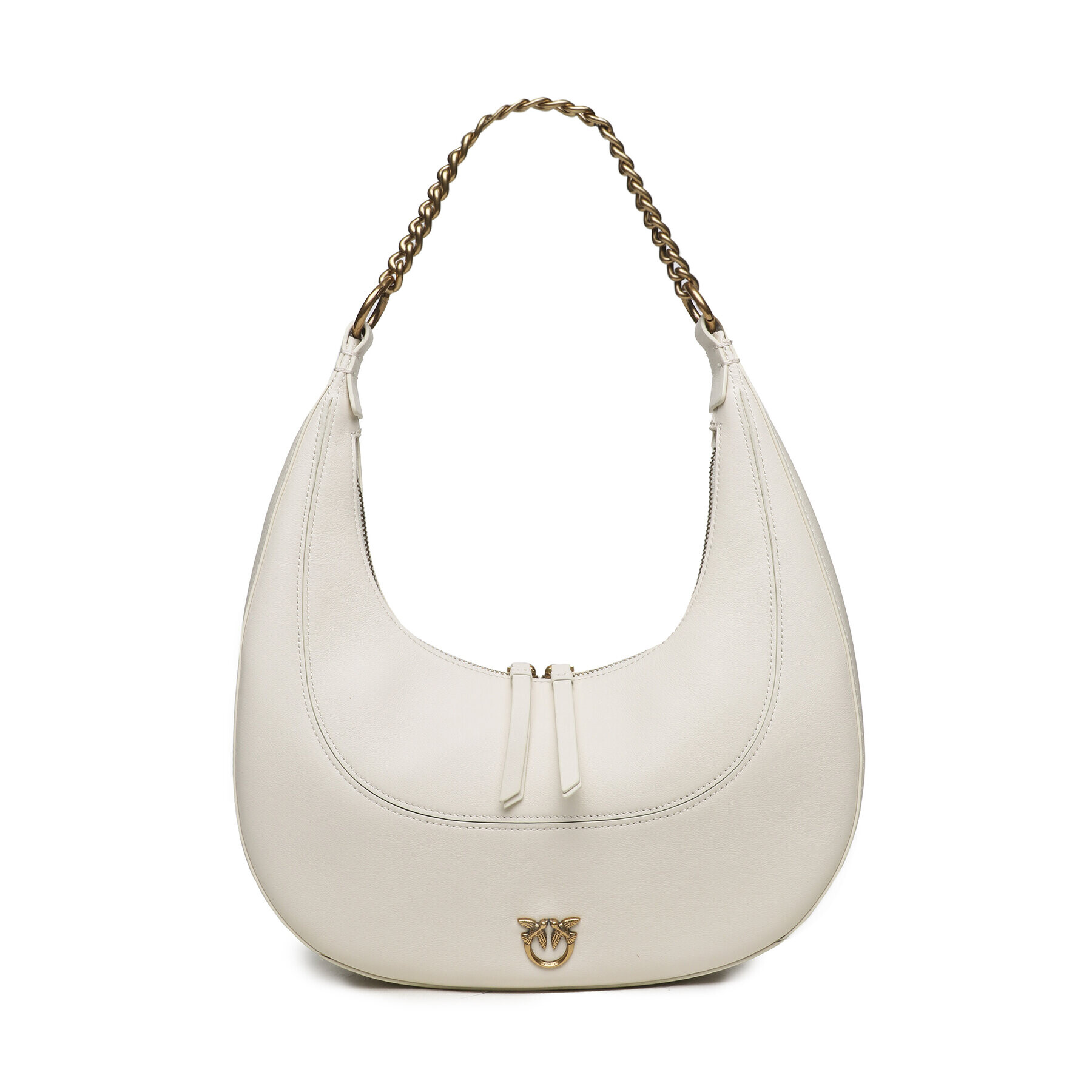 Pinko Geantă Brioche Hobo Classic . AI 23-24 PLTT 101526 A0Q0 Écru - Pled.ro