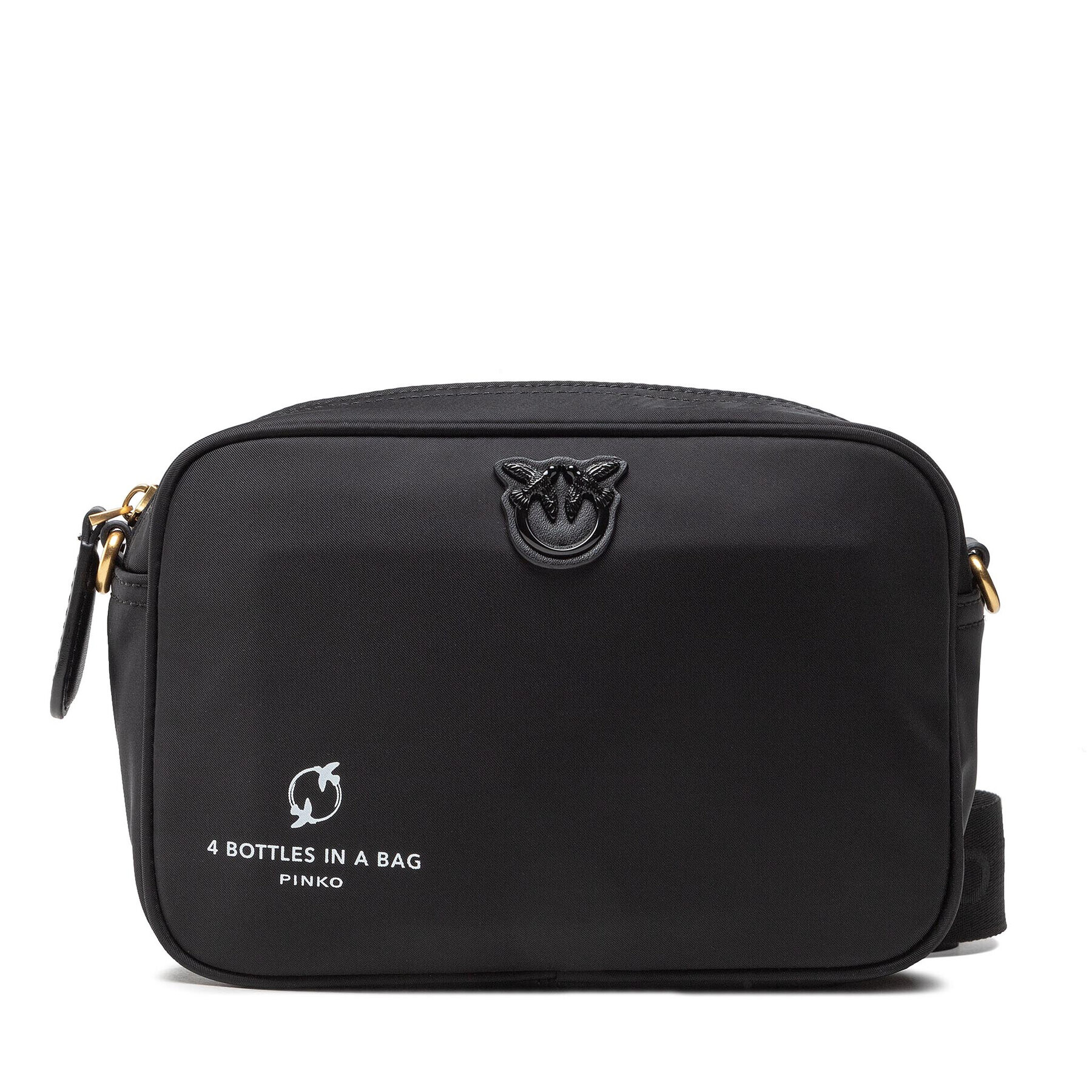 Pinko Geantă Camera Bag Recycled Nylon Fl. PE 22 PLTT 1P22HV Y7UX Negru - Pled.ro