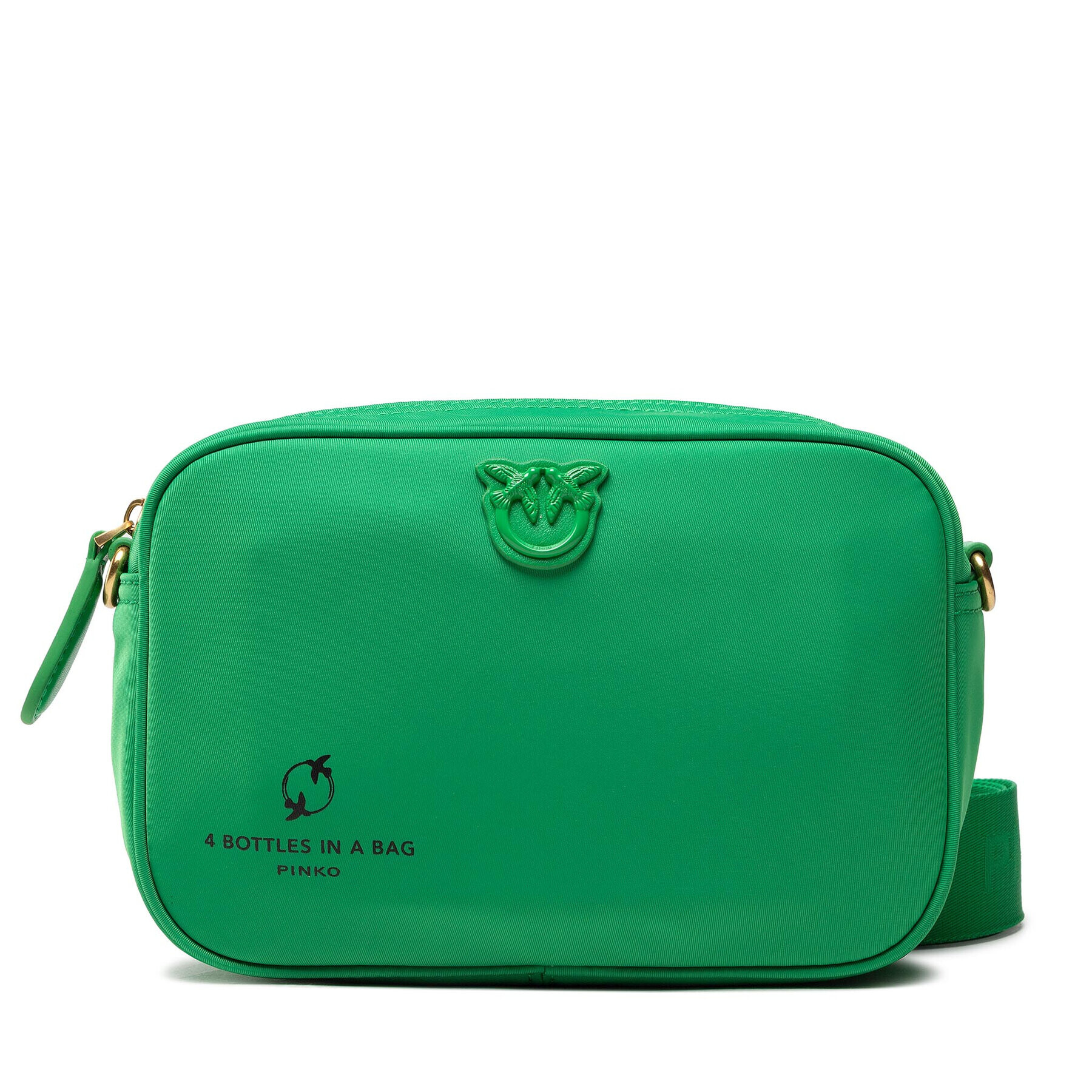 Pinko Geantă Camera Bag Recycled Nylon Fl PE 22 PLTT 1P22HV Y7UX Verde - Pled.ro