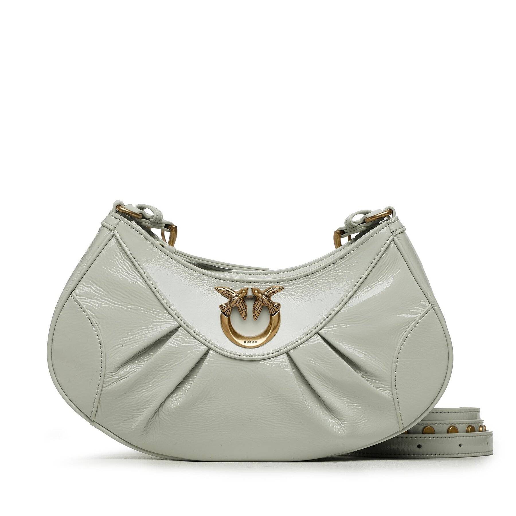 Pinko Geantă Love Bon Bon Crossbody Mini PE 23 PLTT 101210 A0F4 Gri - Pled.ro