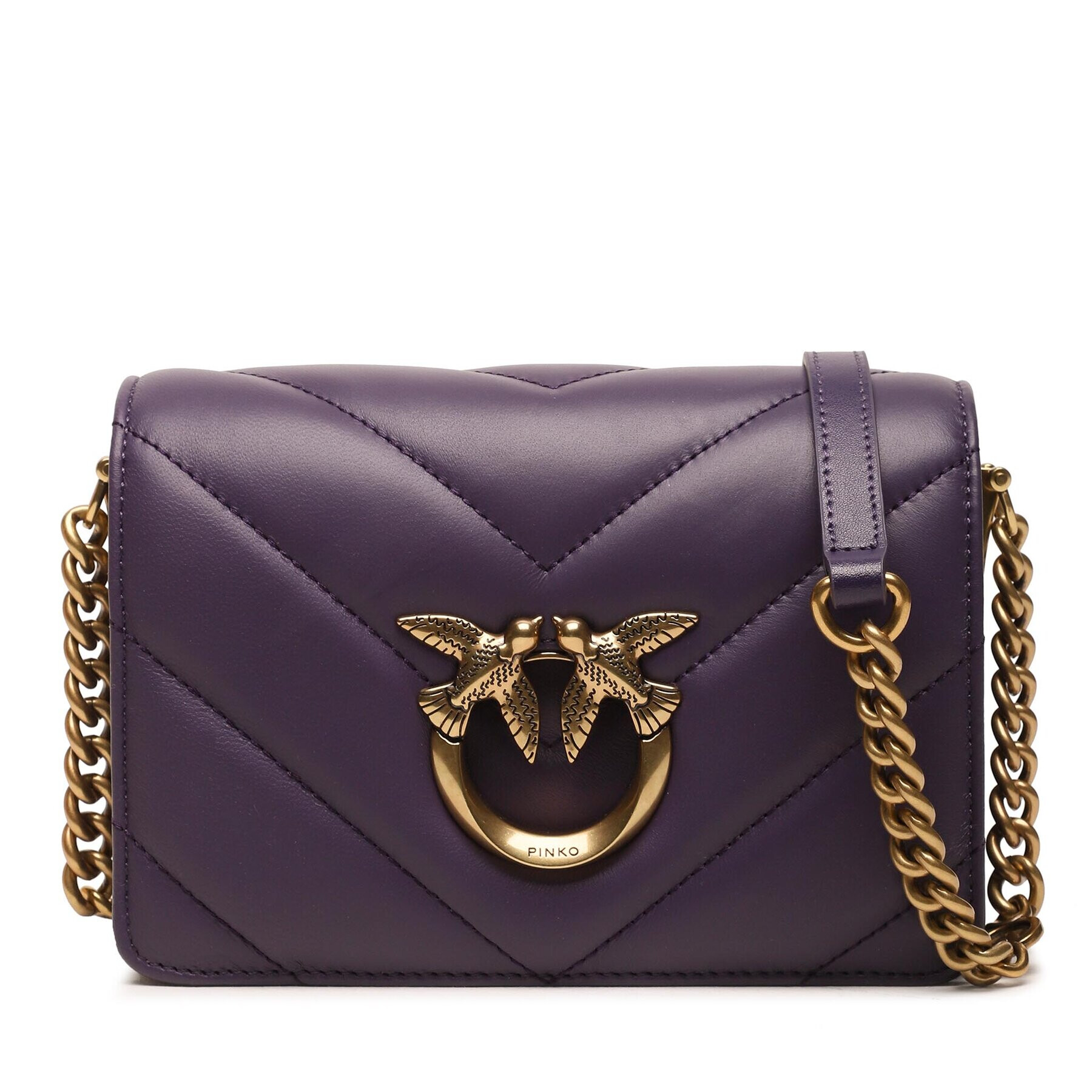 Pinko Geantă Love Click Mini AI 23-24 PLTT 100067 A136 Violet - Pled.ro