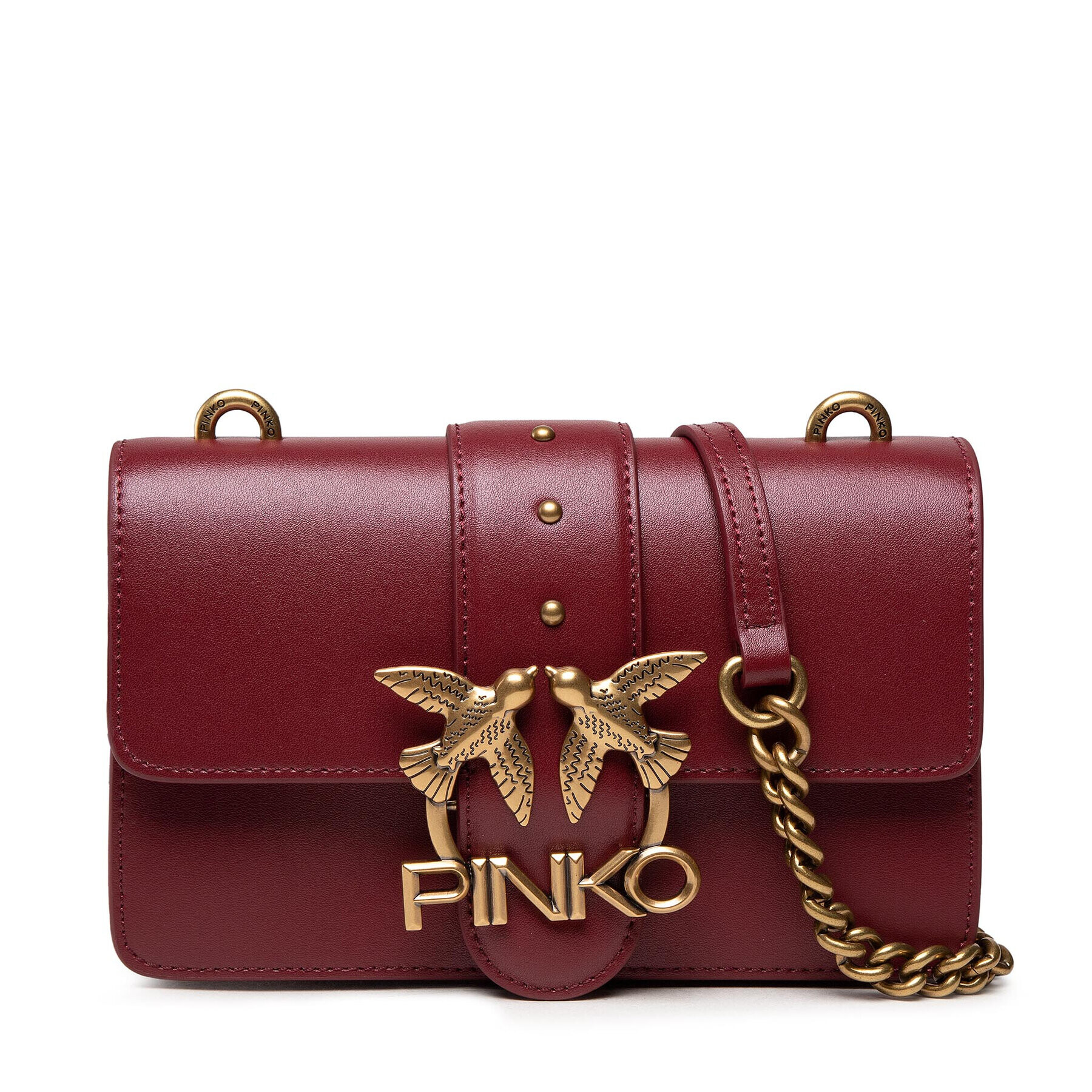 Pinko Geantă Love Mini Icon Simply 11 Cl 20212 PLTT 1P22AF. Y6XT Vișiniu - Pled.ro