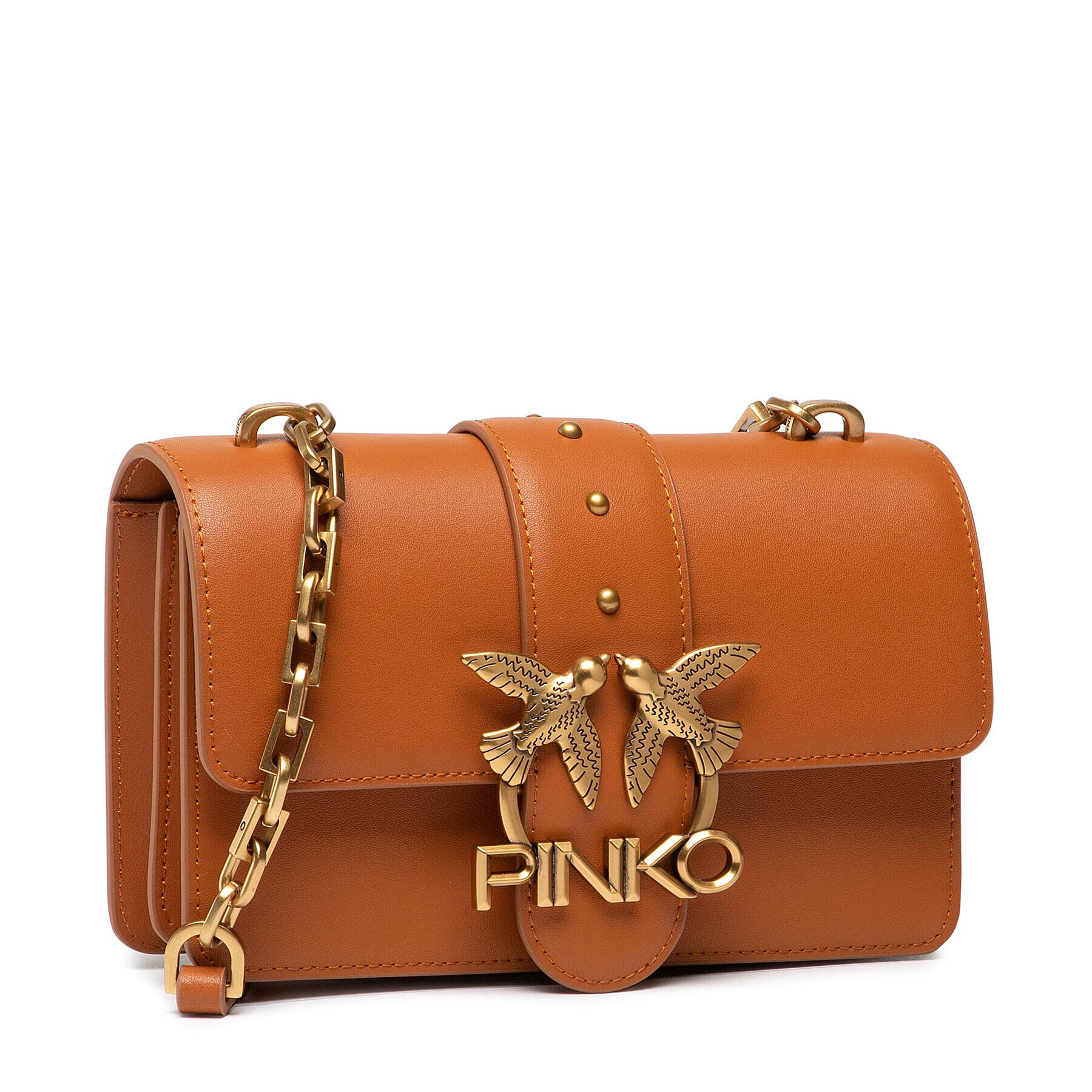 Pinko Geantă Love Mini Icon Simply 14 Cl. PE 22 PLTT 1P22K4 Y7SP Maro - Pled.ro