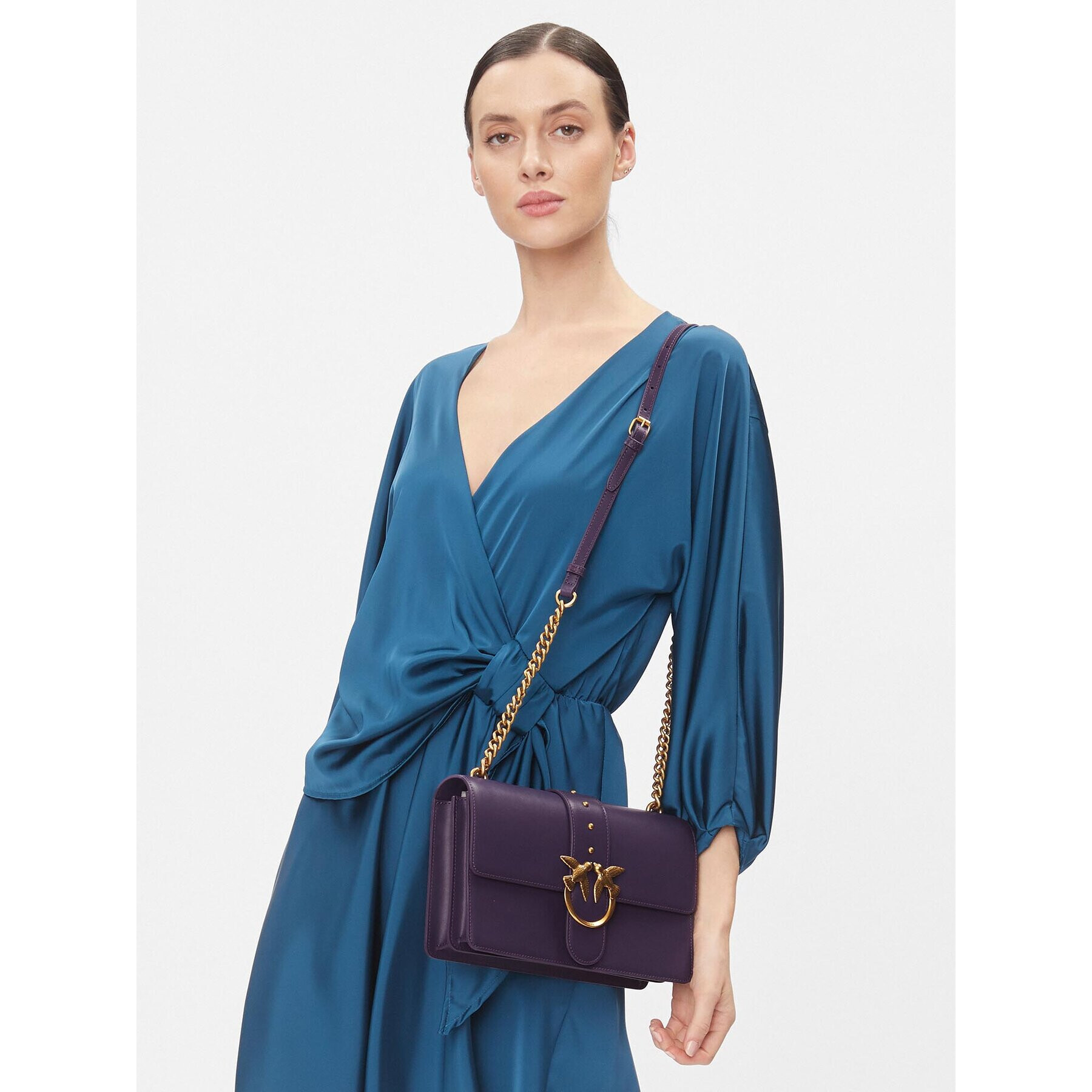 Pinko Geantă Love One Classic Cl AI 23-24 PLTT 100053 A0F1 Violet - Pled.ro