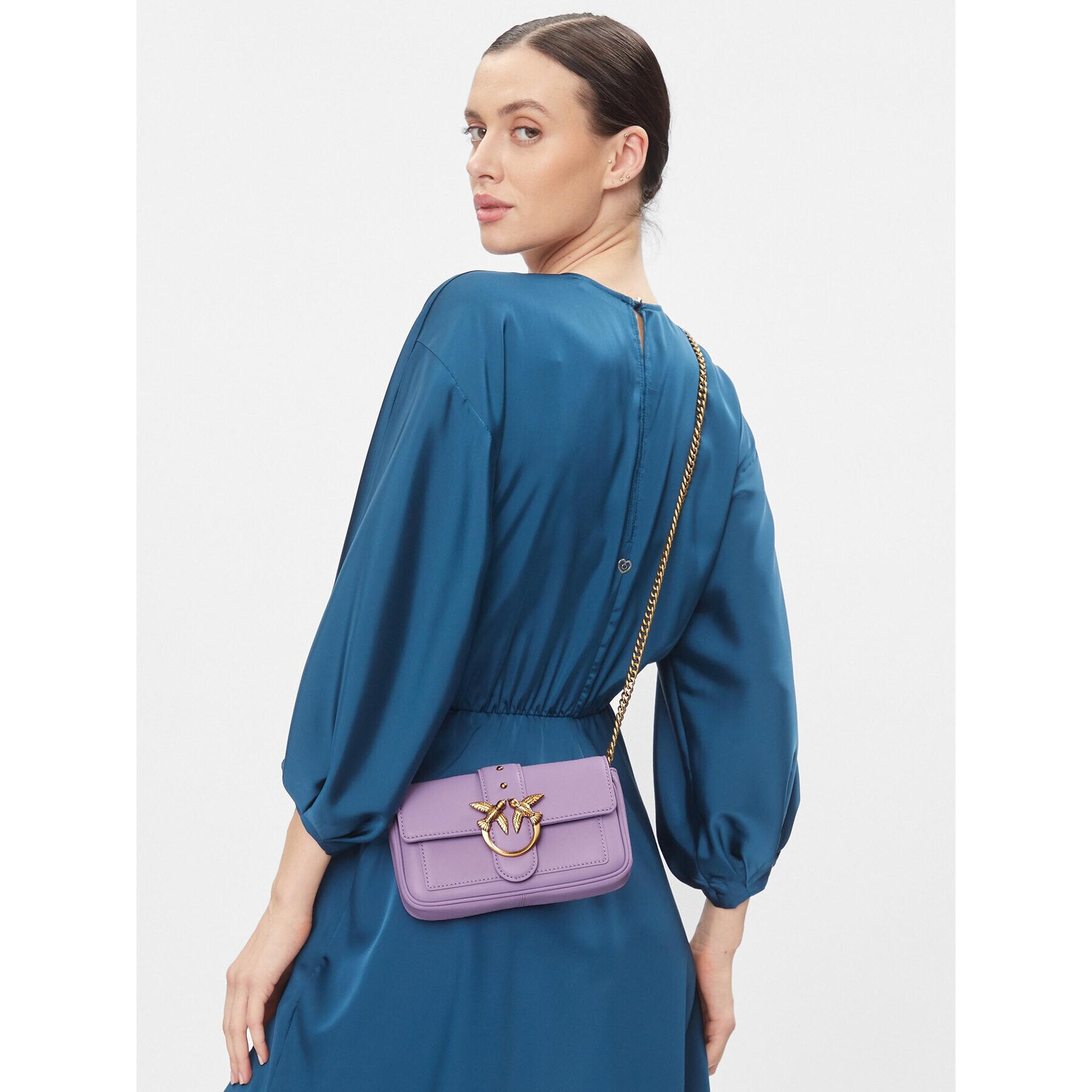 Pinko Geantă Love One Pocket C AI 23-24 PLTT 100061 A0F1 Violet - Pled.ro