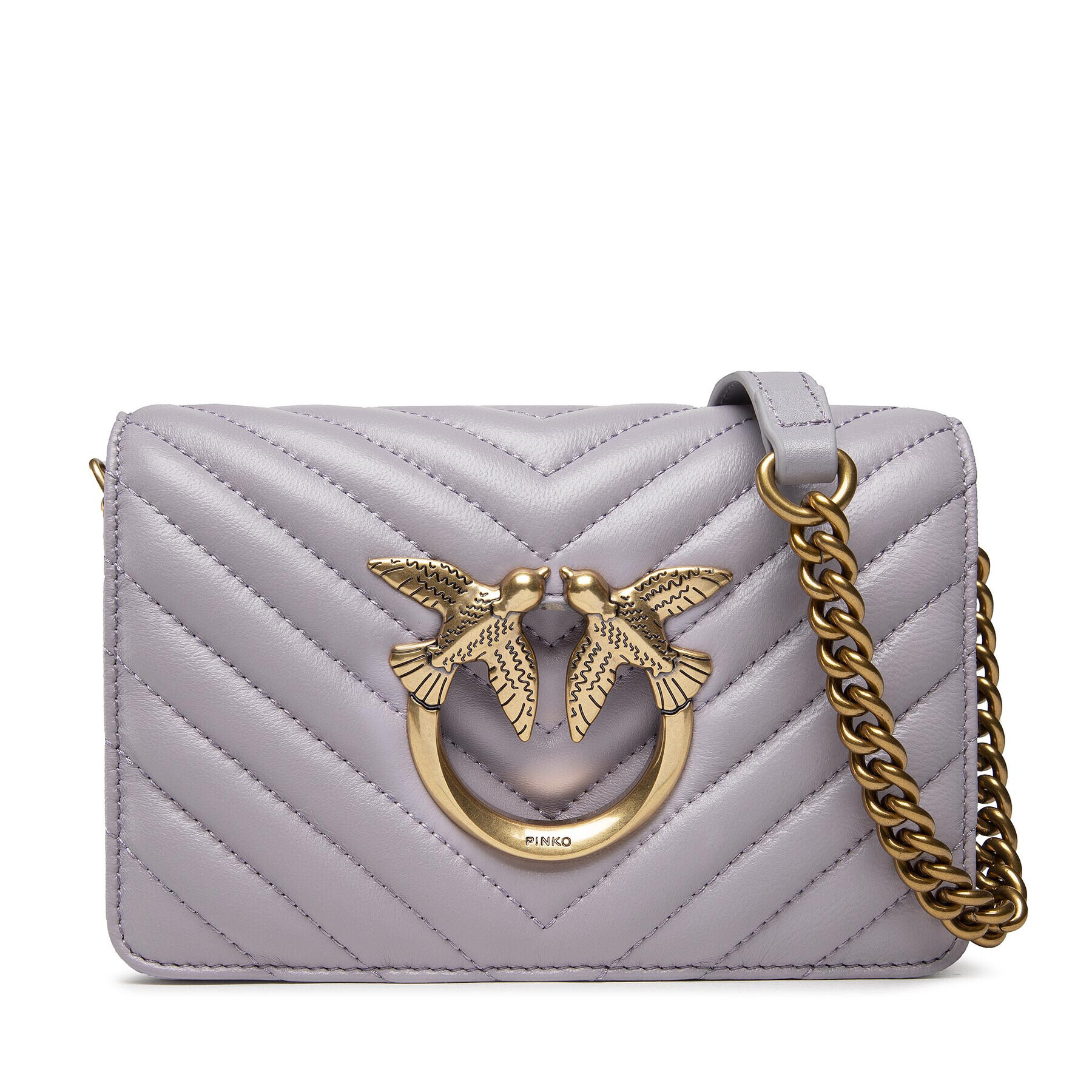 Pinko Geantă Love Click Mini Chevron 1 Cl . AI 22-23 PLTT 1P22UR A03Z Violet - Pled.ro