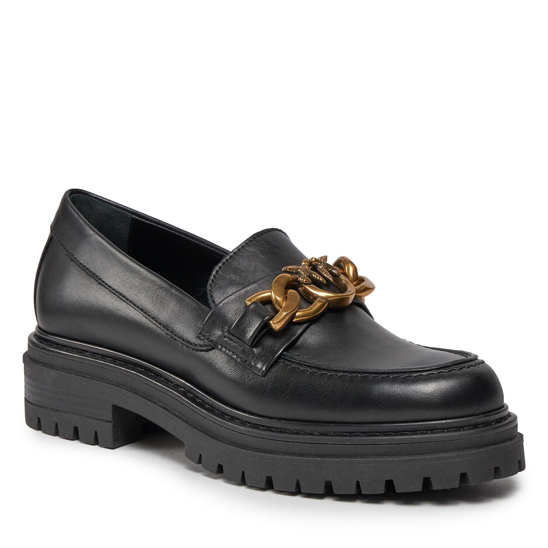 Pinko Loafers Brasilia Mocassino AI 23-24 BLKS1 102659 A1IF Negru - Pled.ro