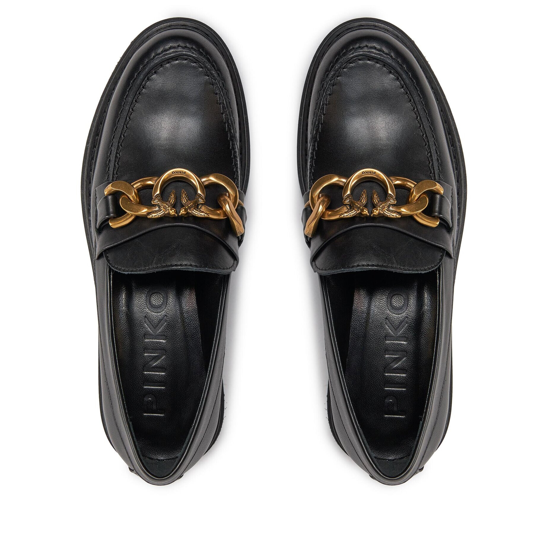 Pinko Loafers Brasilia Mocassino AI 23-24 BLKS1 102659 A1IF Negru - Pled.ro