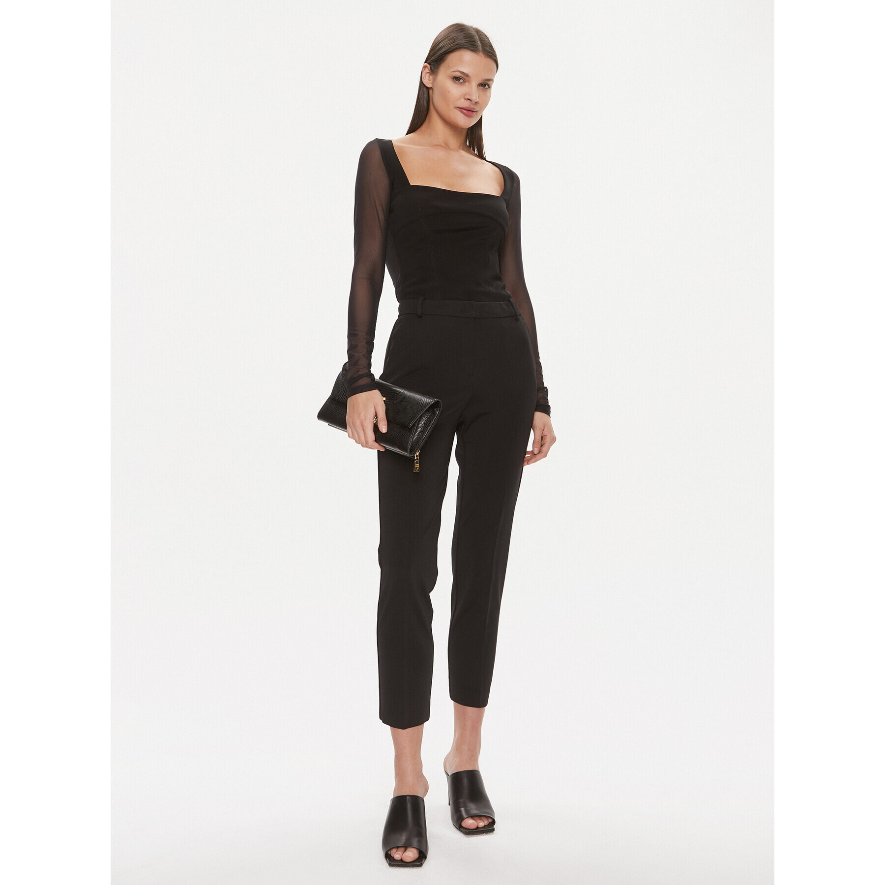 Pinko Pantalon scurți din material Bello 100155 A1L4 Negru Regular Fit - Pled.ro