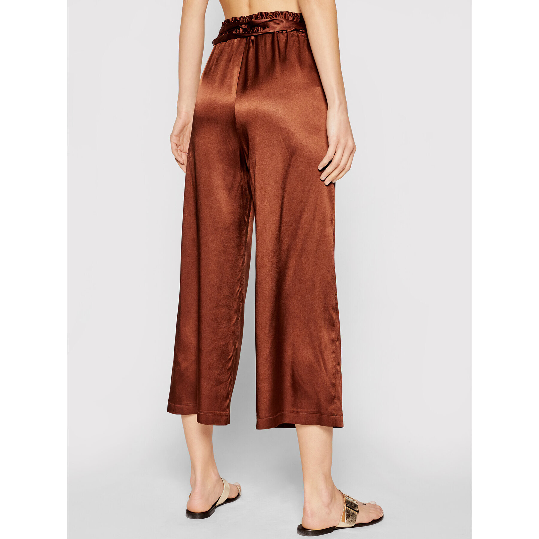 Pinko Pantaloni culotte Anima Fragile 20211 PSPG 1N135H 8521 Maro Regular Fit - Pled.ro