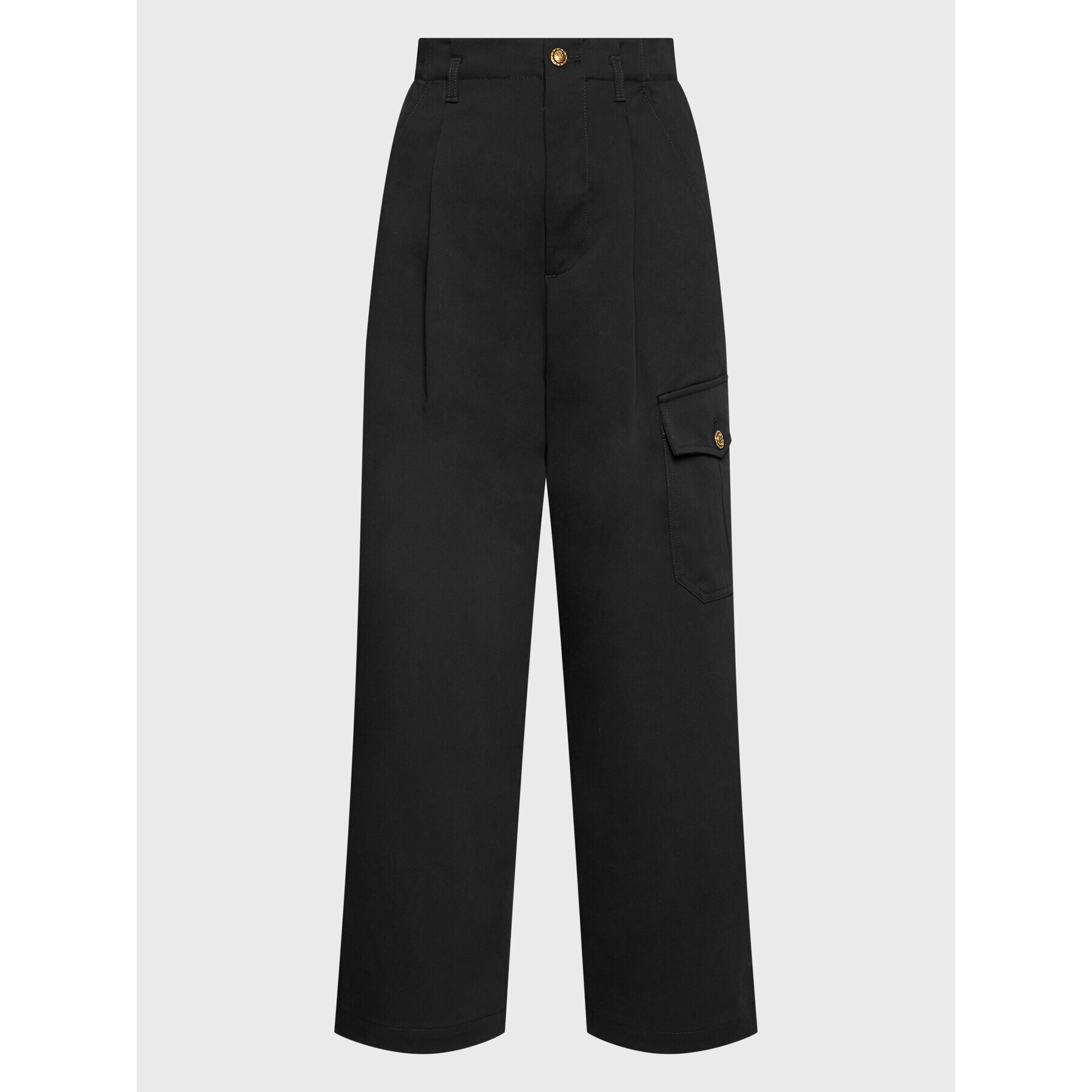 Pinko Pantaloni culotte Page 1G189V A054 Negru Straight Fit - Pled.ro