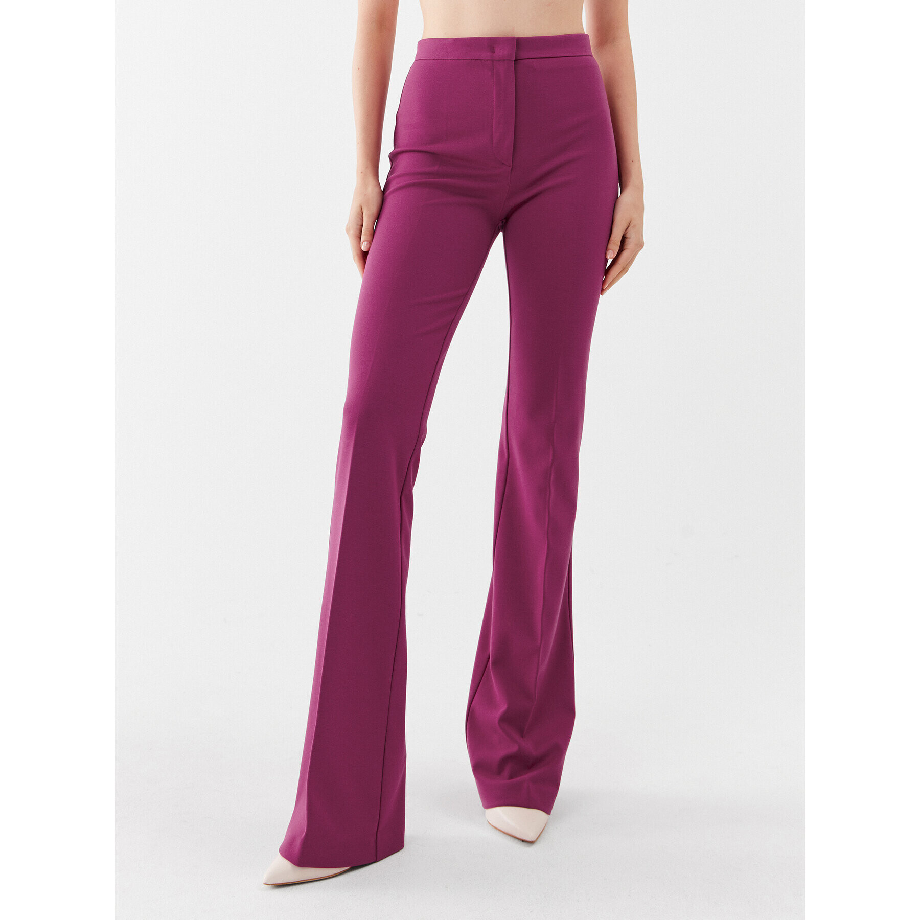 Pinko Pantaloni din material 100054 A15M Violet Straight Leg - Pled.ro