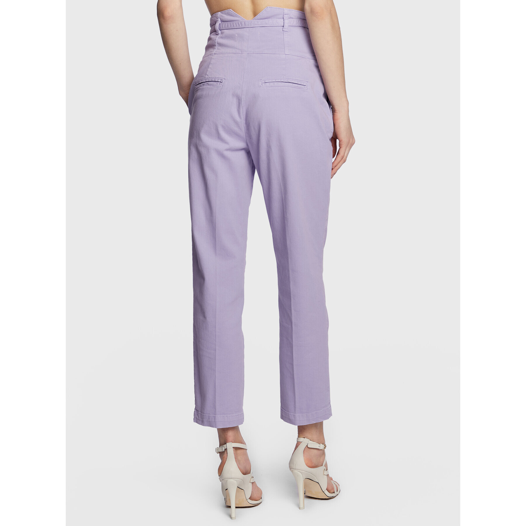 Pinko Pantaloni din material Ariel 100225 A0G7 Violet Slim Fit - Pled.ro