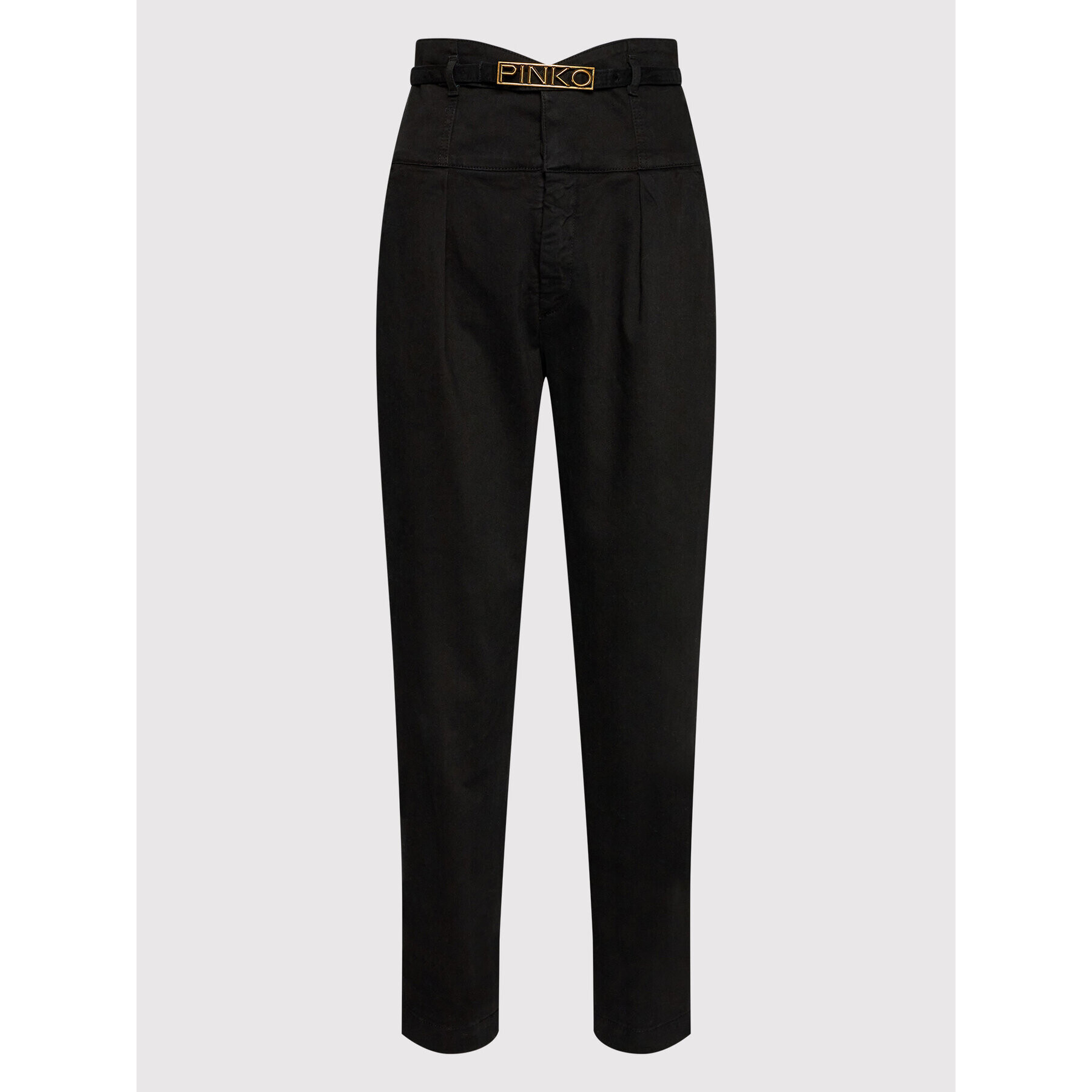 Pinko Pantaloni din material Ariel 1J10YP Y848 Negru Regular Fit - Pled.ro