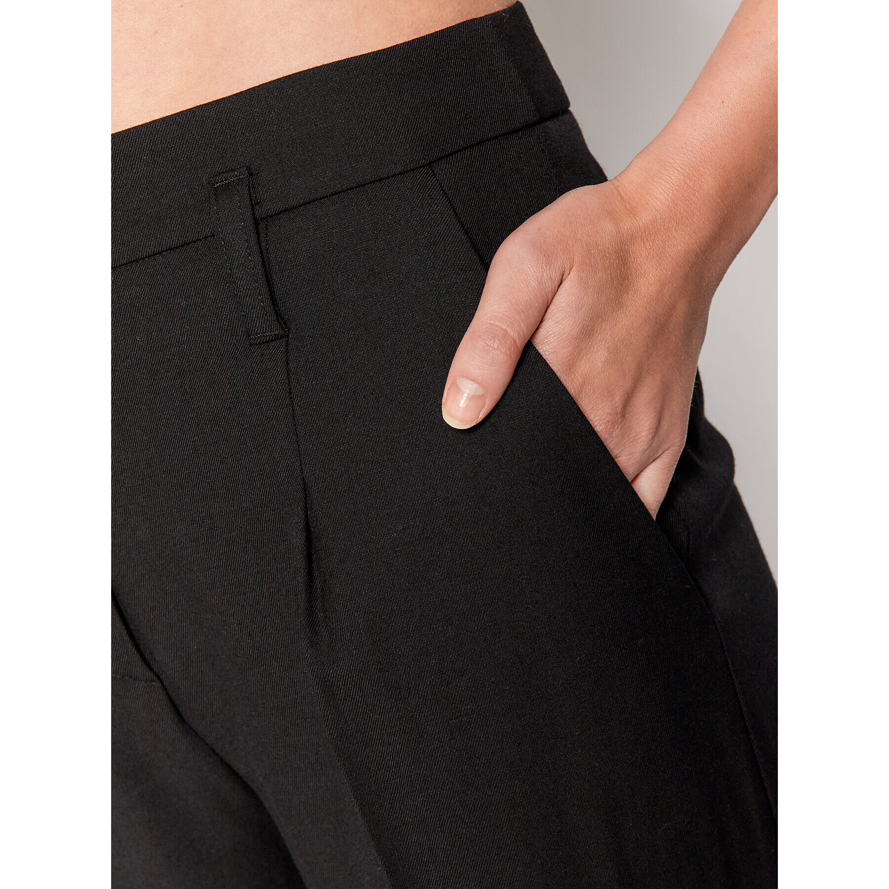 Pinko Pantaloni din material Fleet 20212 BLK01 1G16MB Y7DZ Negru Regular Fit - Pled.ro