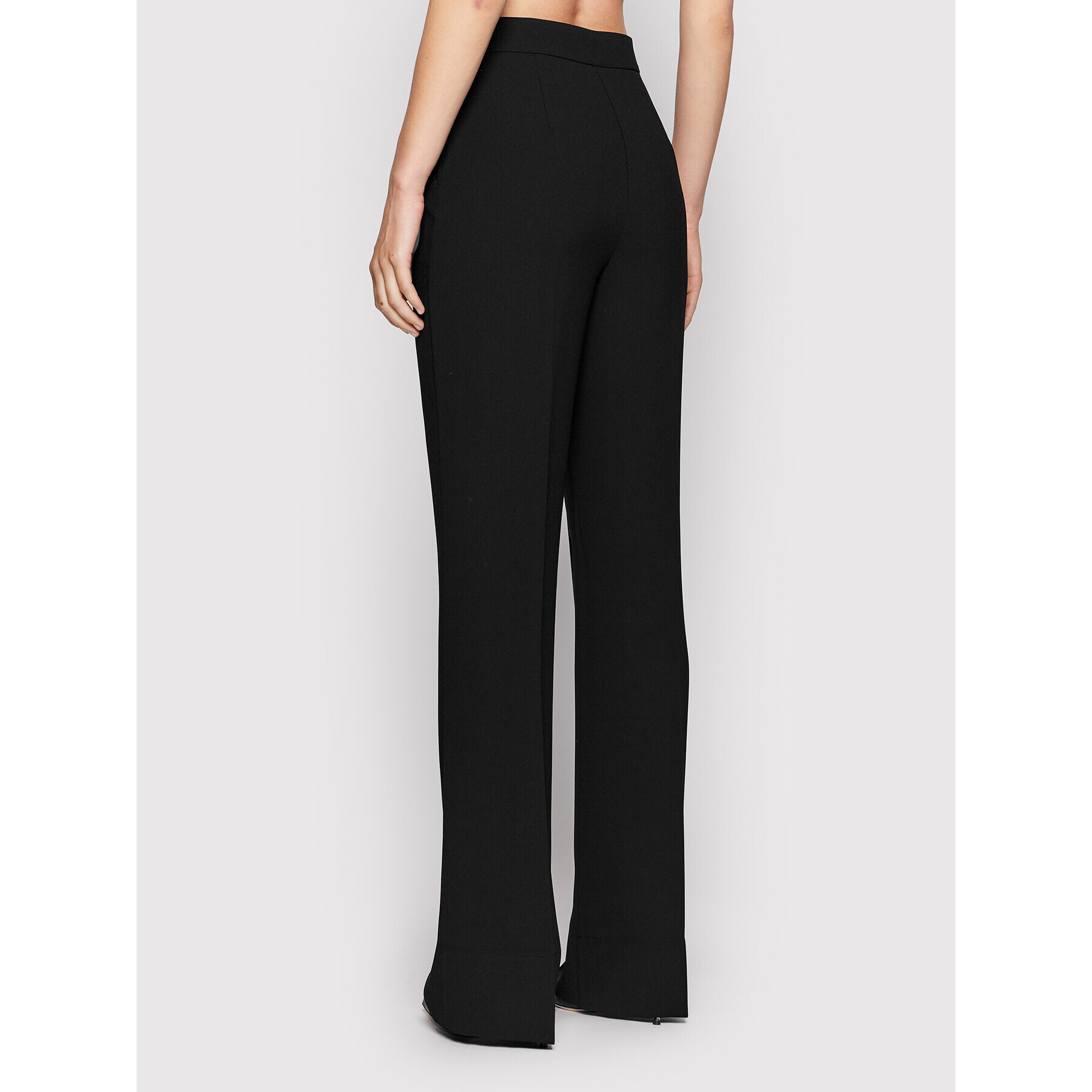 Pinko Pantaloni din material Litchi 1N13HU 4575 Negru Flare Fit - Pled.ro