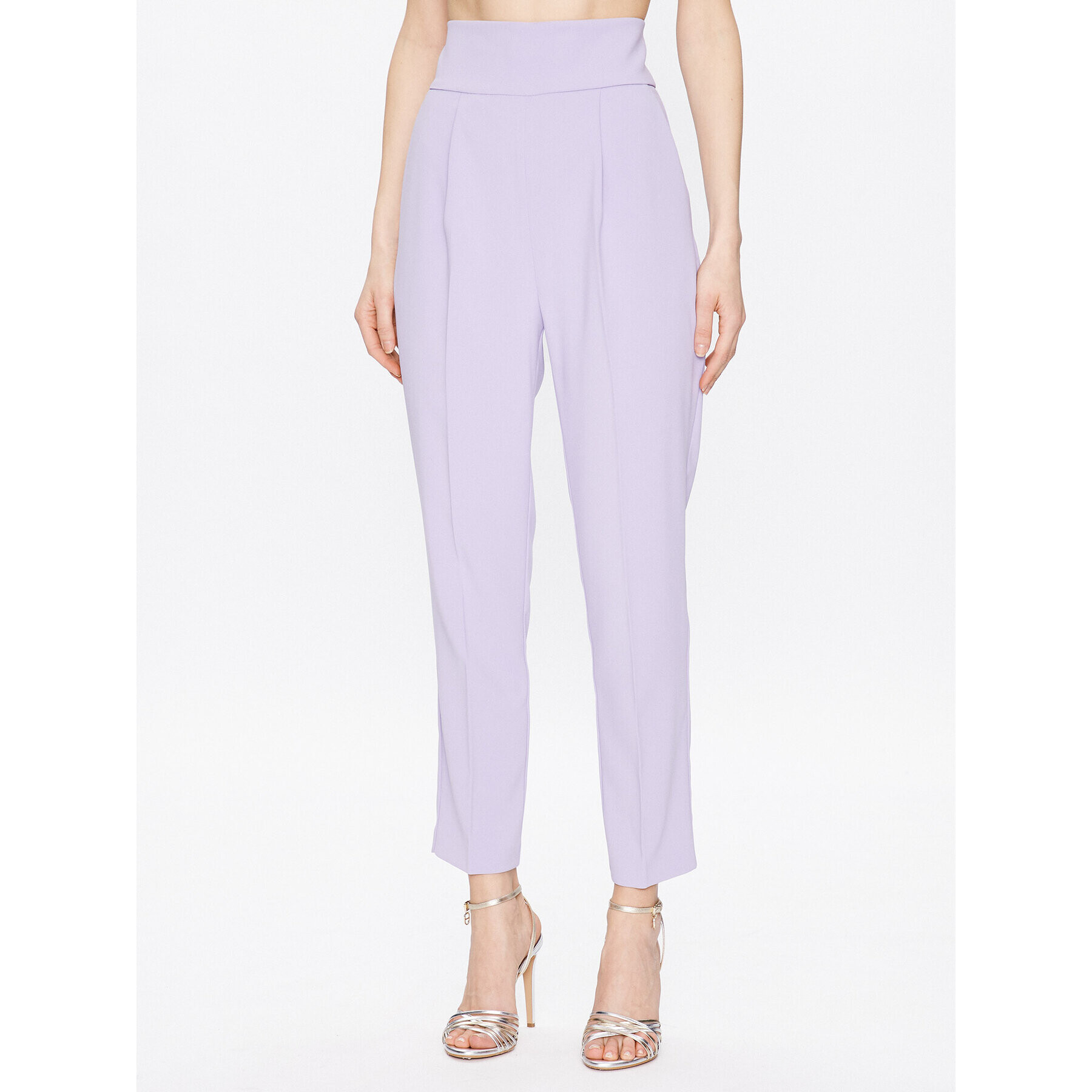 Pinko Pantaloni din material Natalia 100052 7624 Violet Regular Fit - Pled.ro