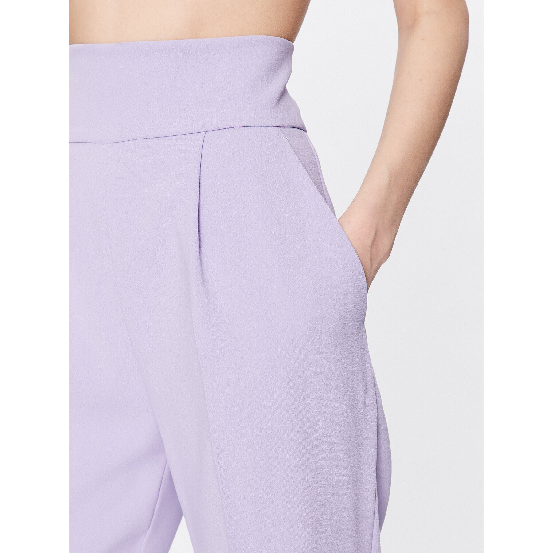 Pinko Pantaloni din material Natalia 100052 7624 Violet Regular Fit - Pled.ro