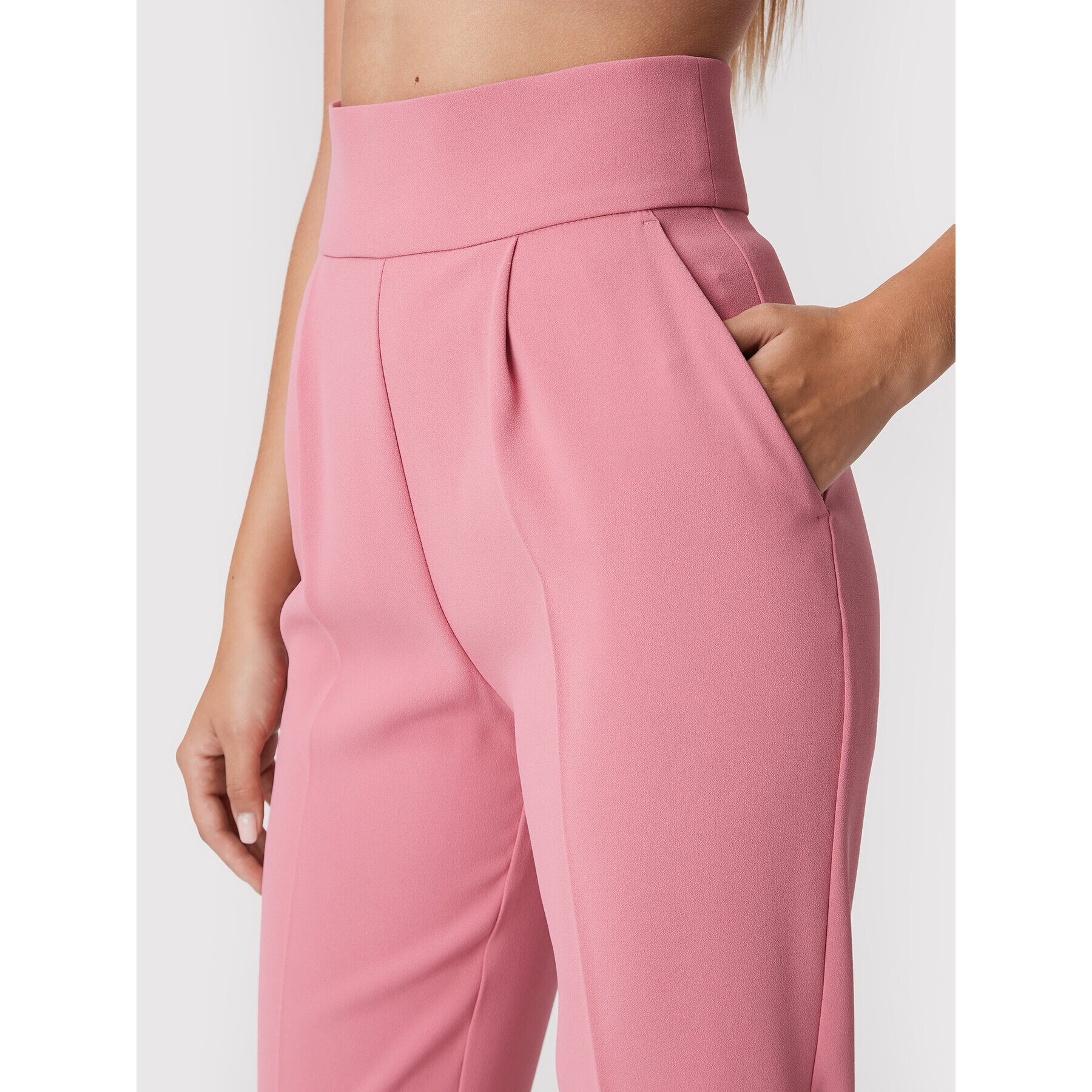 Pinko Pantaloni din material Natalia 1G1817 7624 Roz Regular Fit - Pled.ro