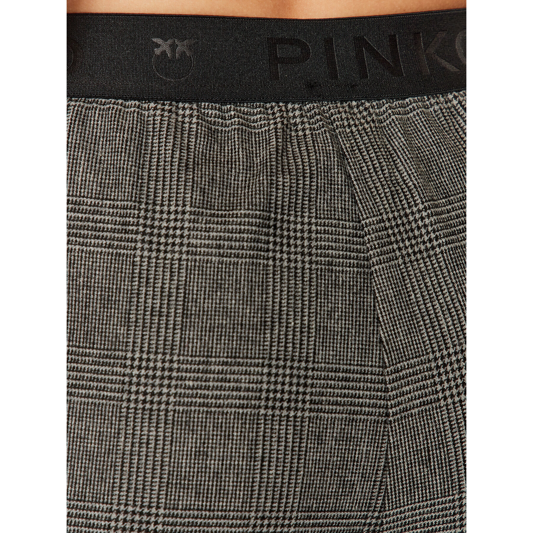 Pinko Pantaloni din material Palma 102197 A07P Gri Loose Fit - Pled.ro