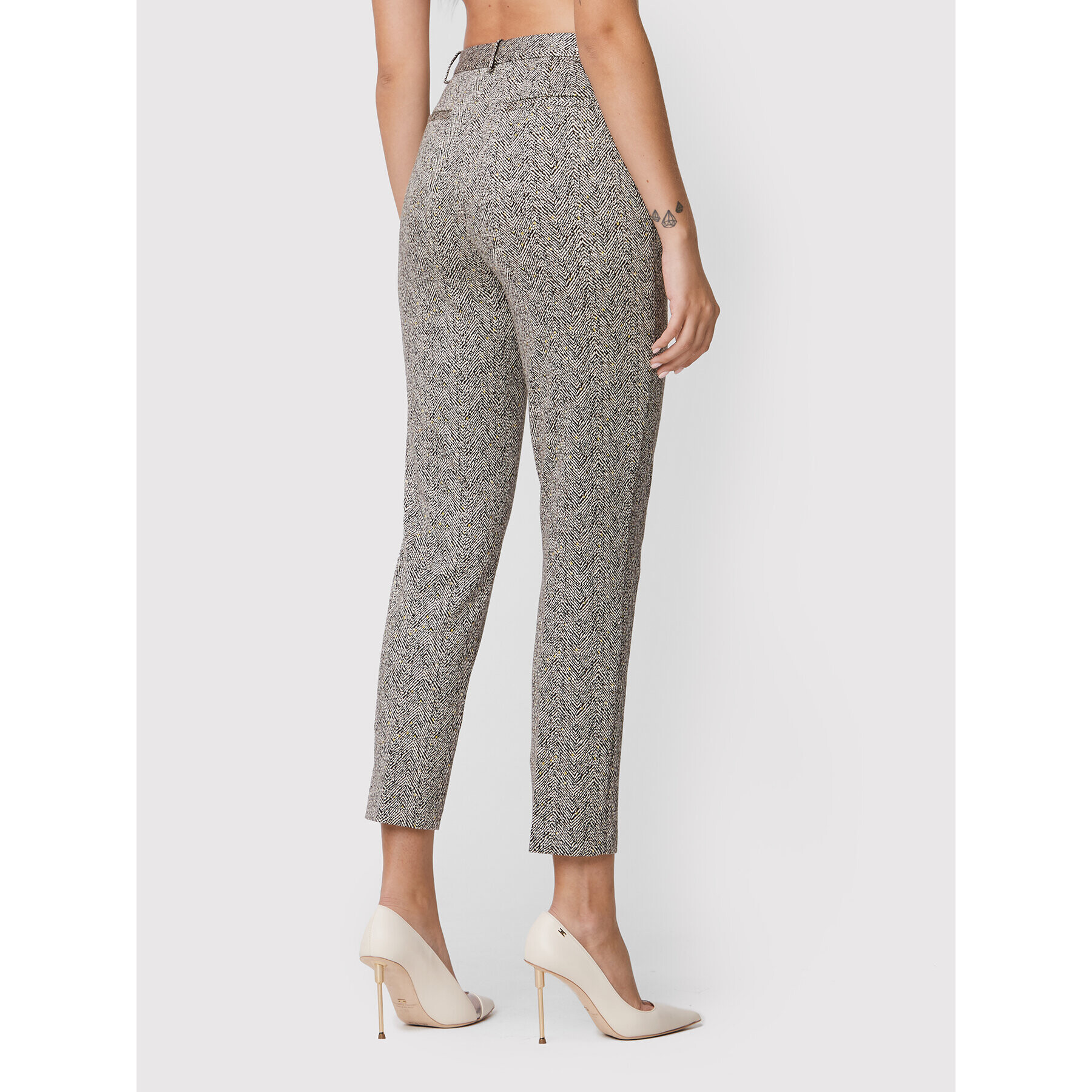 Pinko Pantaloni din material Pauline 2 1G186V A0AO Colorat Regular Fit - Pled.ro