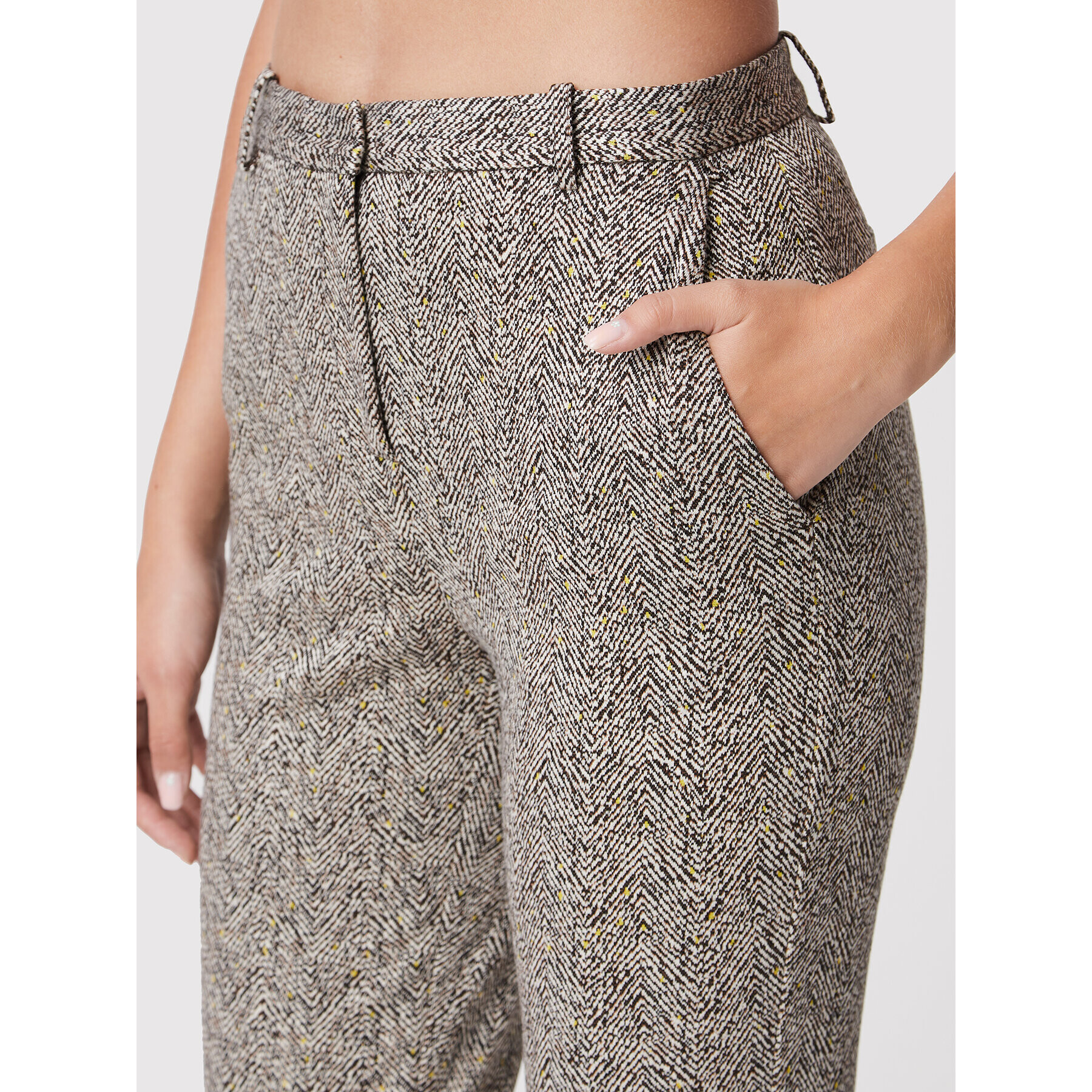 Pinko Pantaloni din material Pauline 2 1G186V A0AO Colorat Regular Fit - Pled.ro