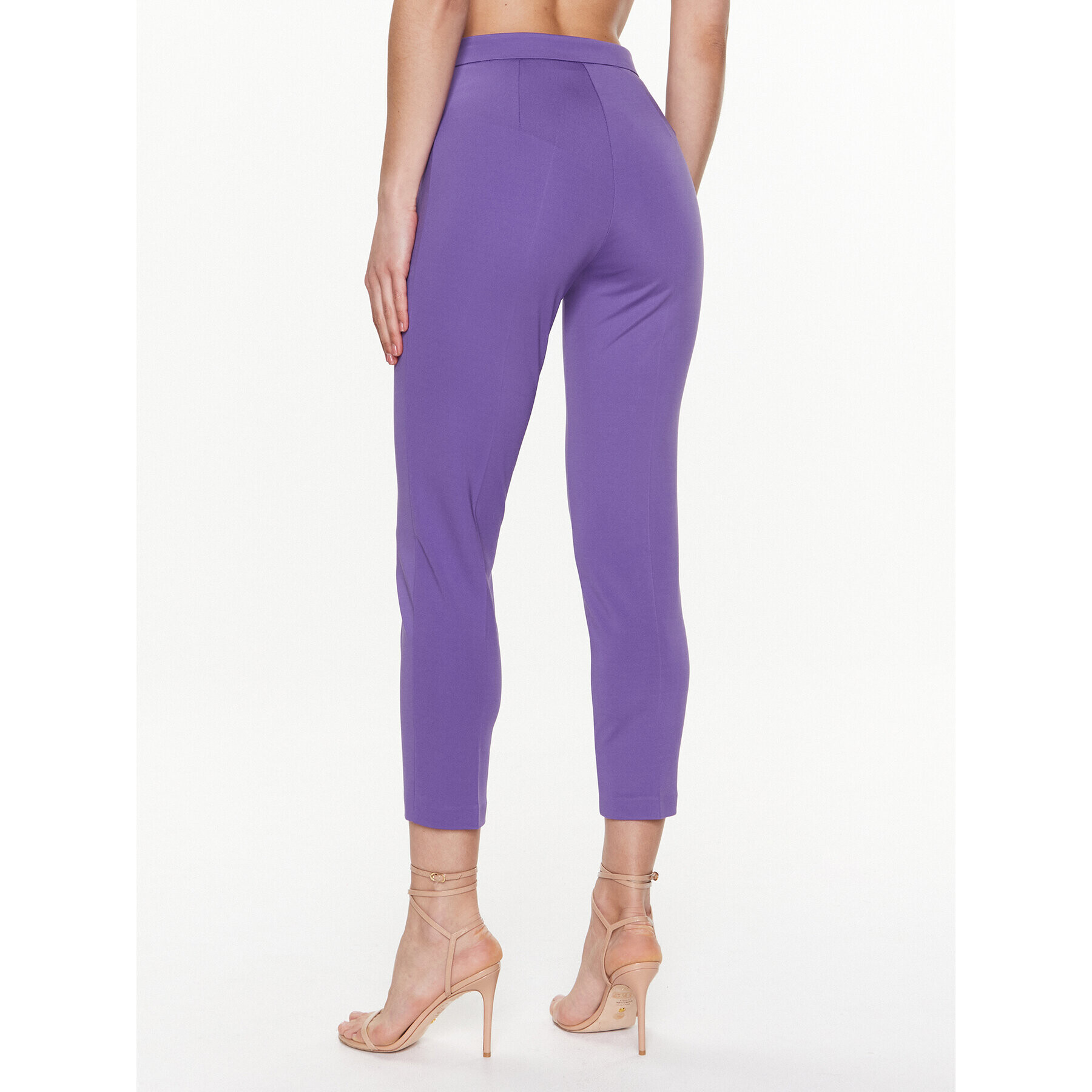 Pinko Pantaloni din material Perfetto 100152 A0HM Violet Regular Fit - Pled.ro