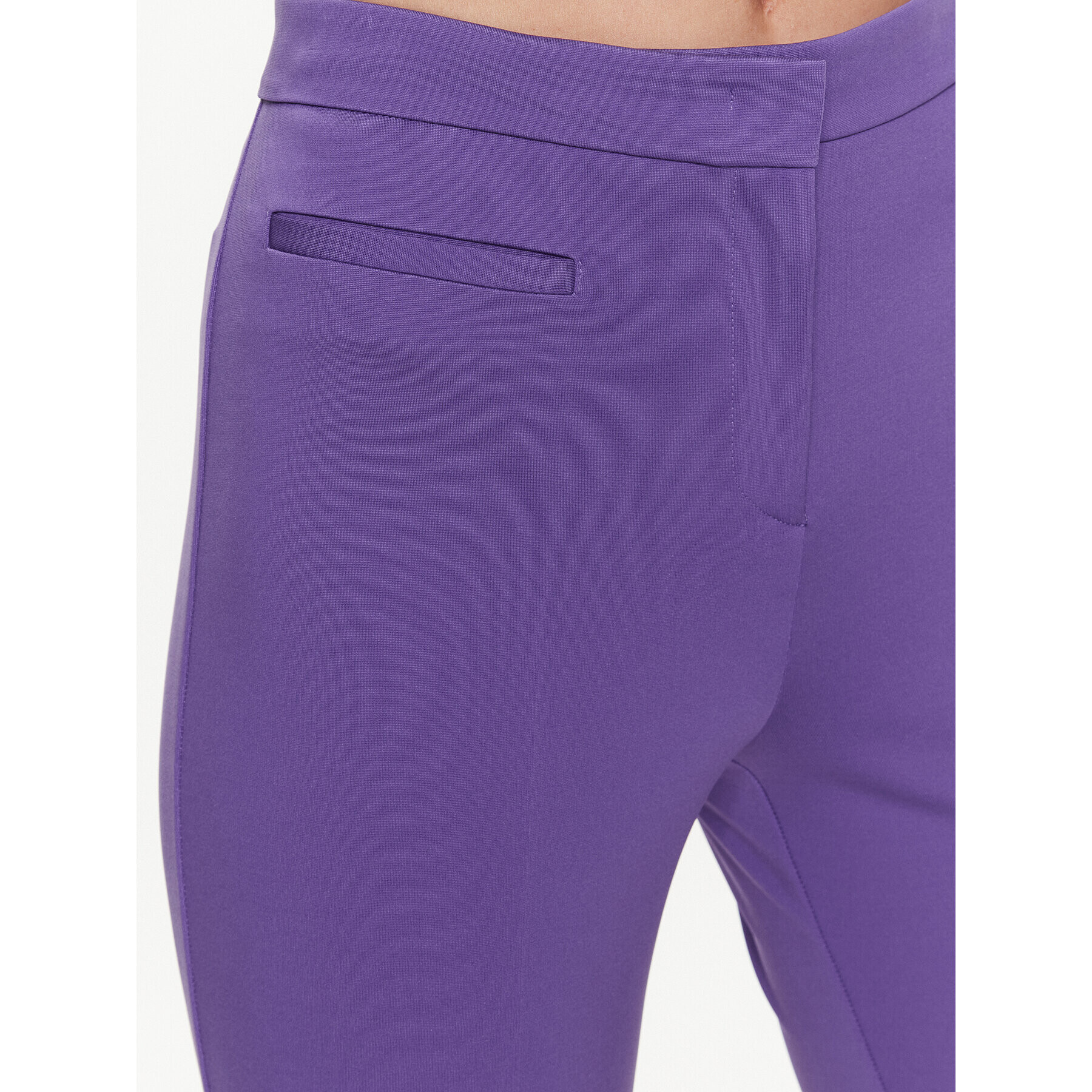 Pinko Pantaloni din material Perfetto 100152 A0HM Violet Regular Fit - Pled.ro