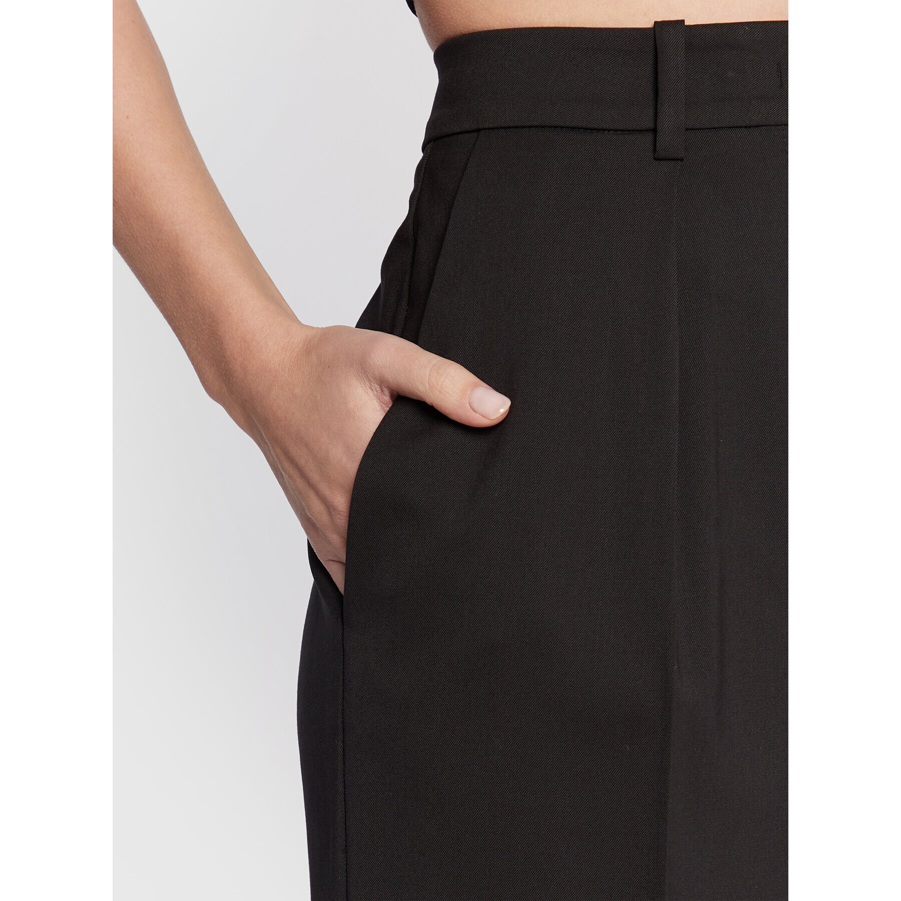 Pinko Pantaloni din material Pietra 1 1G18HP A04T Negru Regular Fit - Pled.ro