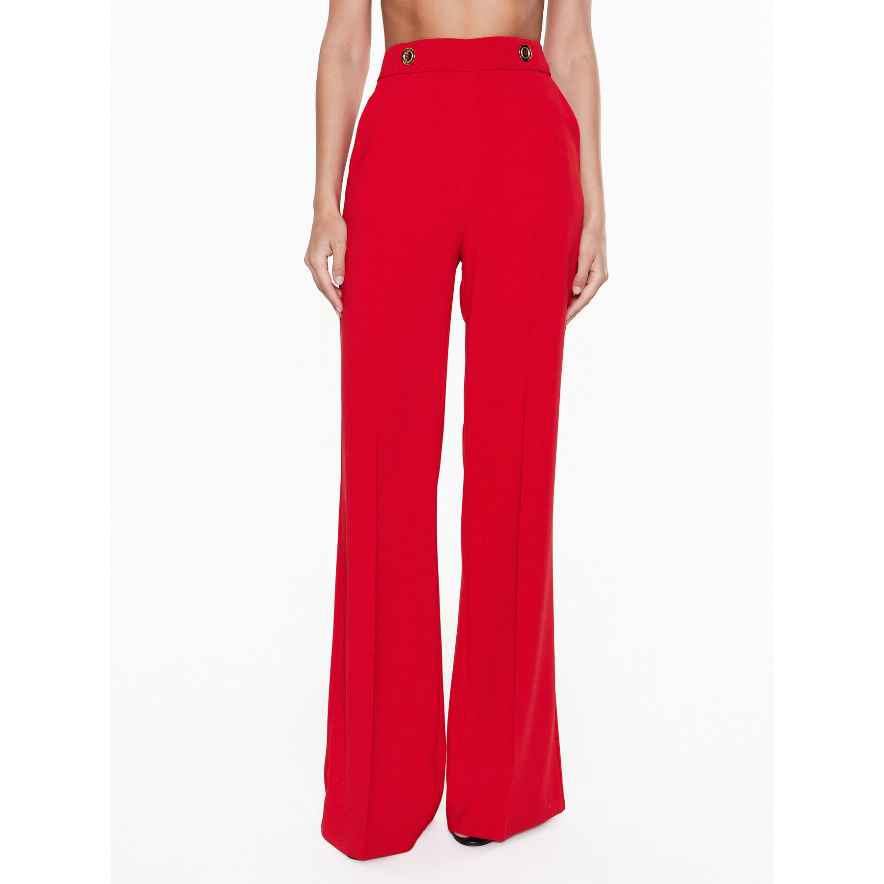 Pinko Pantaloni din material Sbozzare 100055 7624 Roșu Regular Fit - Pled.ro