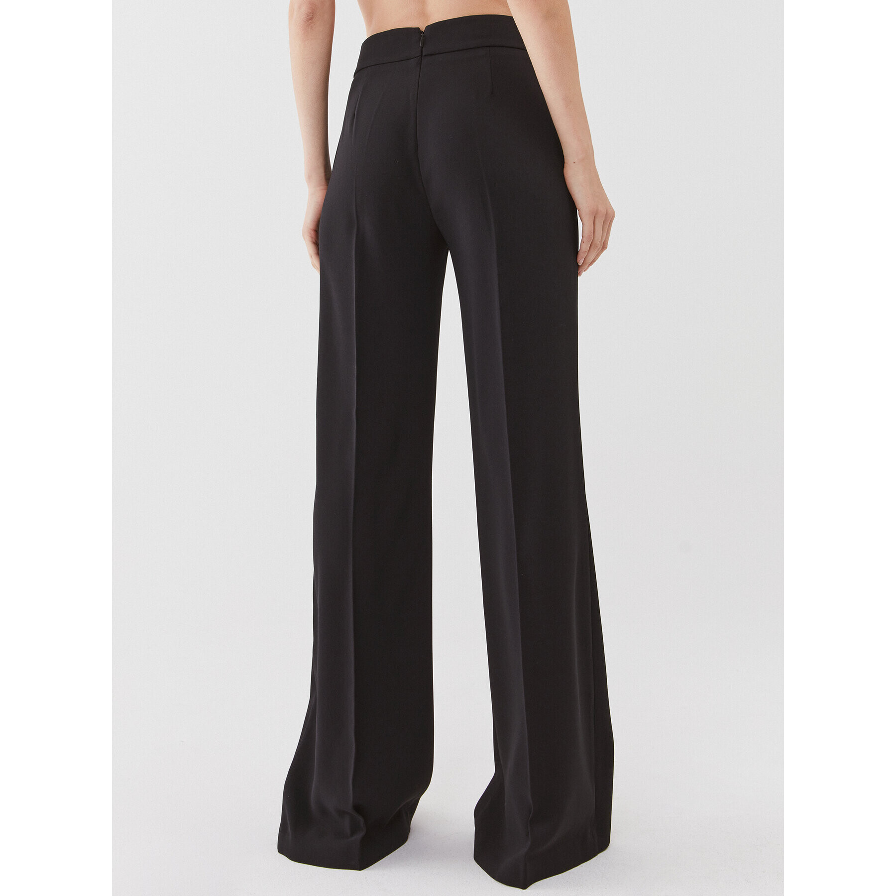 Pinko Pantaloni din material Sbozzare 100055 A14I Negru Relaxed Fit - Pled.ro